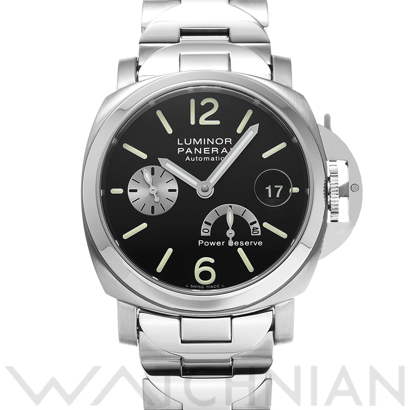 パネライ / PANERAI ルミノール パワーリザーブ PAM00126 ブラック/シルバー メンズ 時計 【中古】【wristwatch】