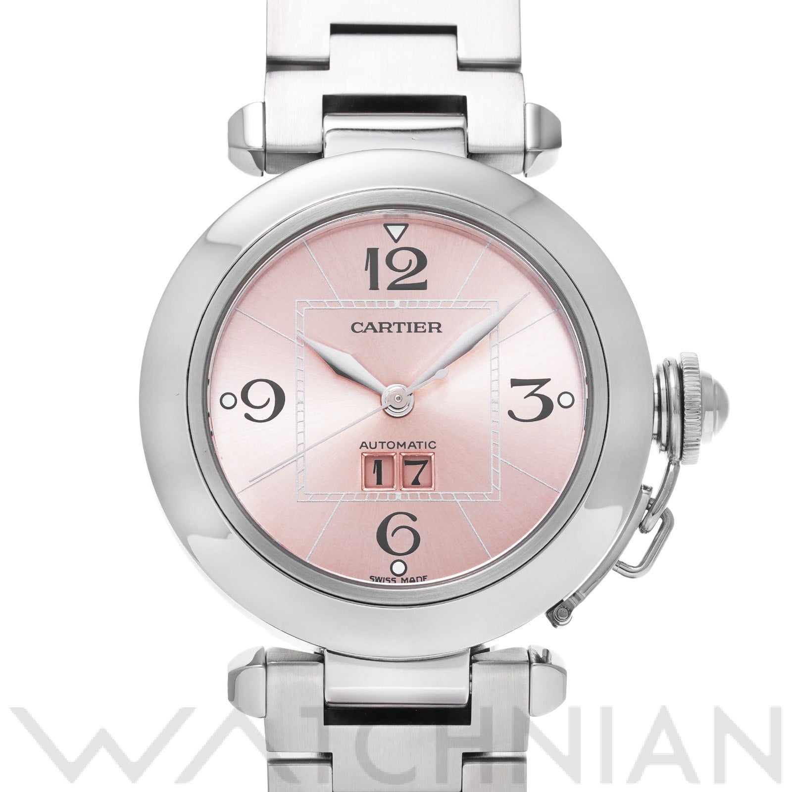カルティエ / CARTIER パシャC ビッグデイト W31058M7 ピンク ユニセックス 時計 【中古】【wristwatch】