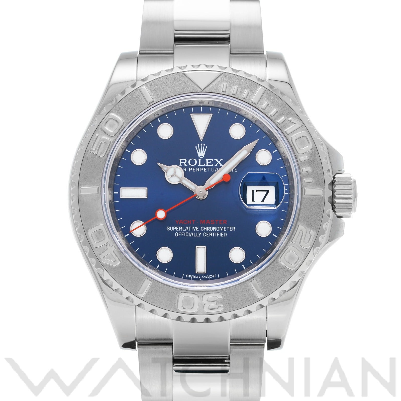 ヨットマスター 40 116622 ランダムシリアル ブルー ロレックス ROLEX メンズ 【中古】