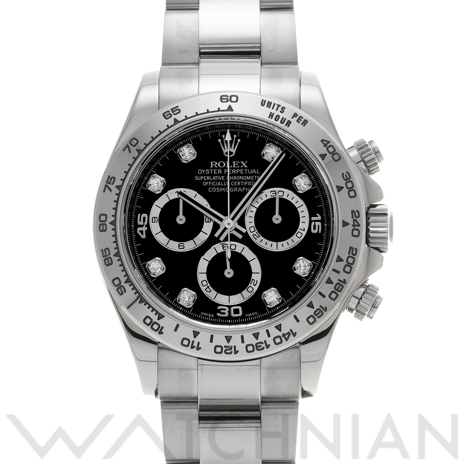 ロレックス コスモグラフ デイトナ 116509G ブラック/ダイヤモンド メンズ 時計 【中古】【wristwatch】