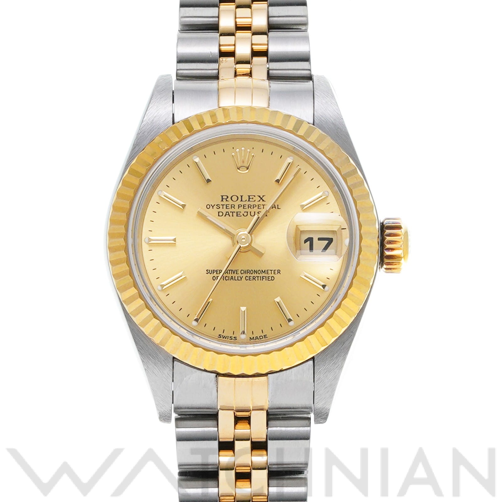 ロレックス デイトジャスト 79173 シャンパン レディース 時計 【中古】【wristwatch】