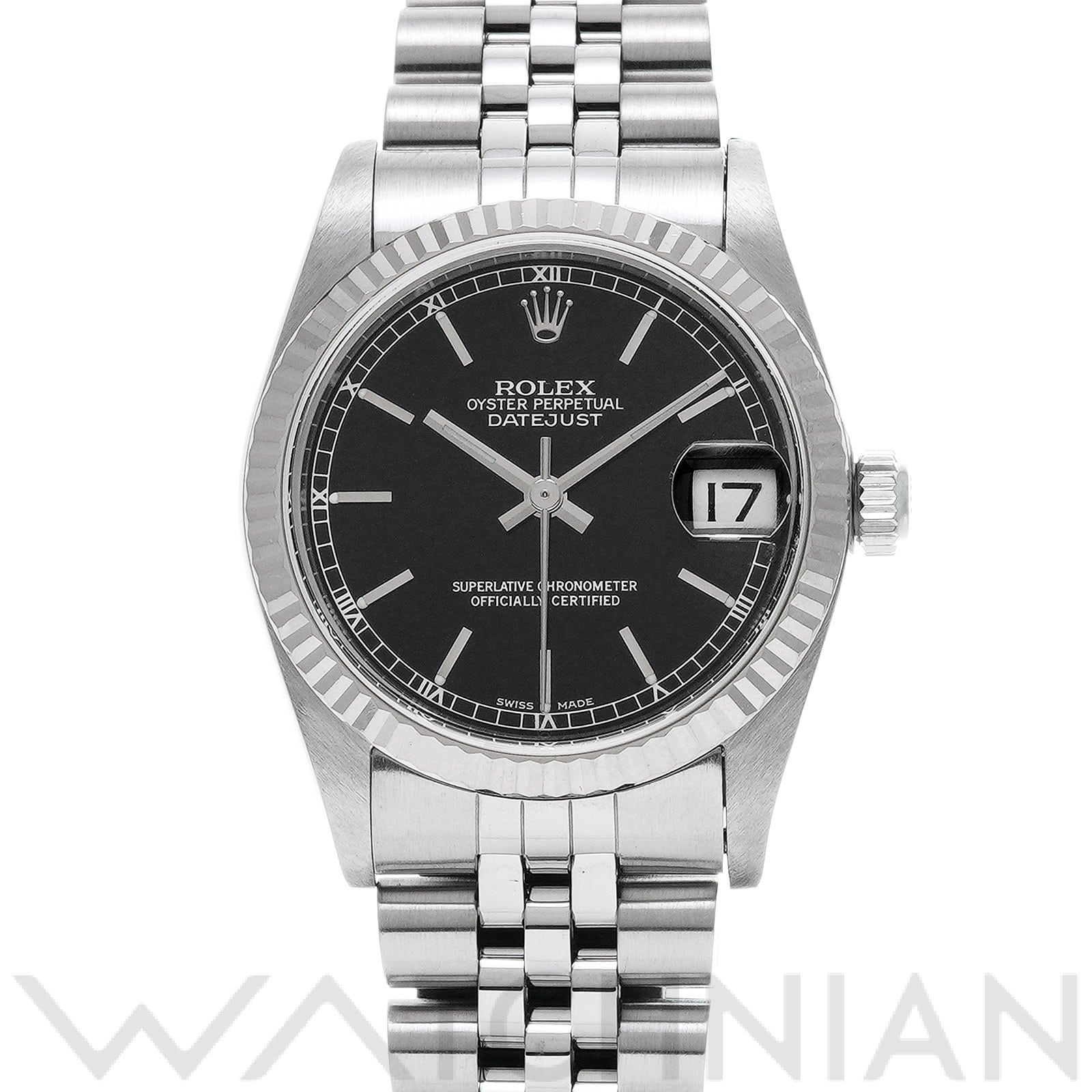 デイトジャスト 78274 A番(1999年頃製造) ブラック ロレックス ROLEX ユニセックス 【中古】