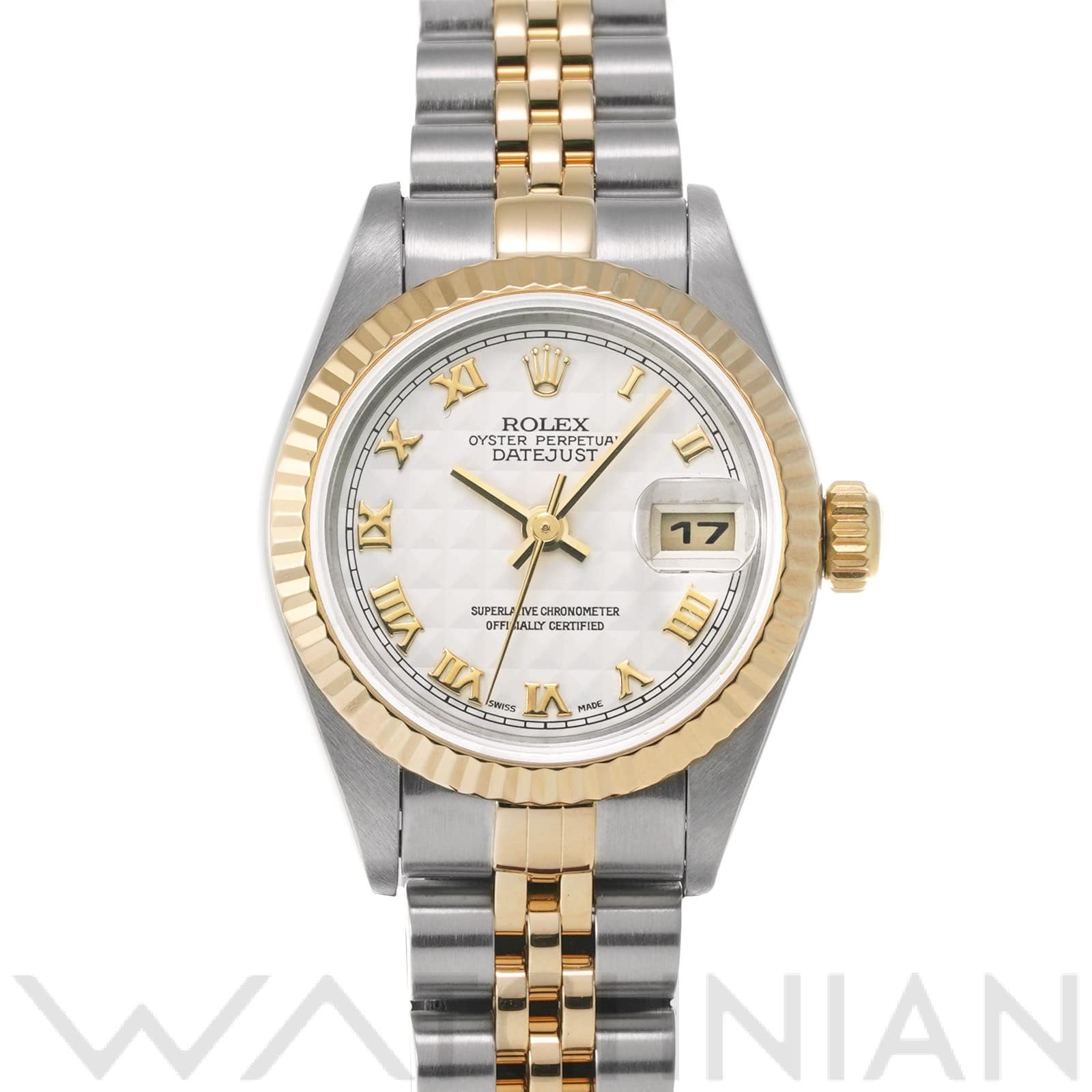 ロレックス デイトジャスト 79173 アイボリーピラミッド レディース 時計 【中古】【wristwatch】