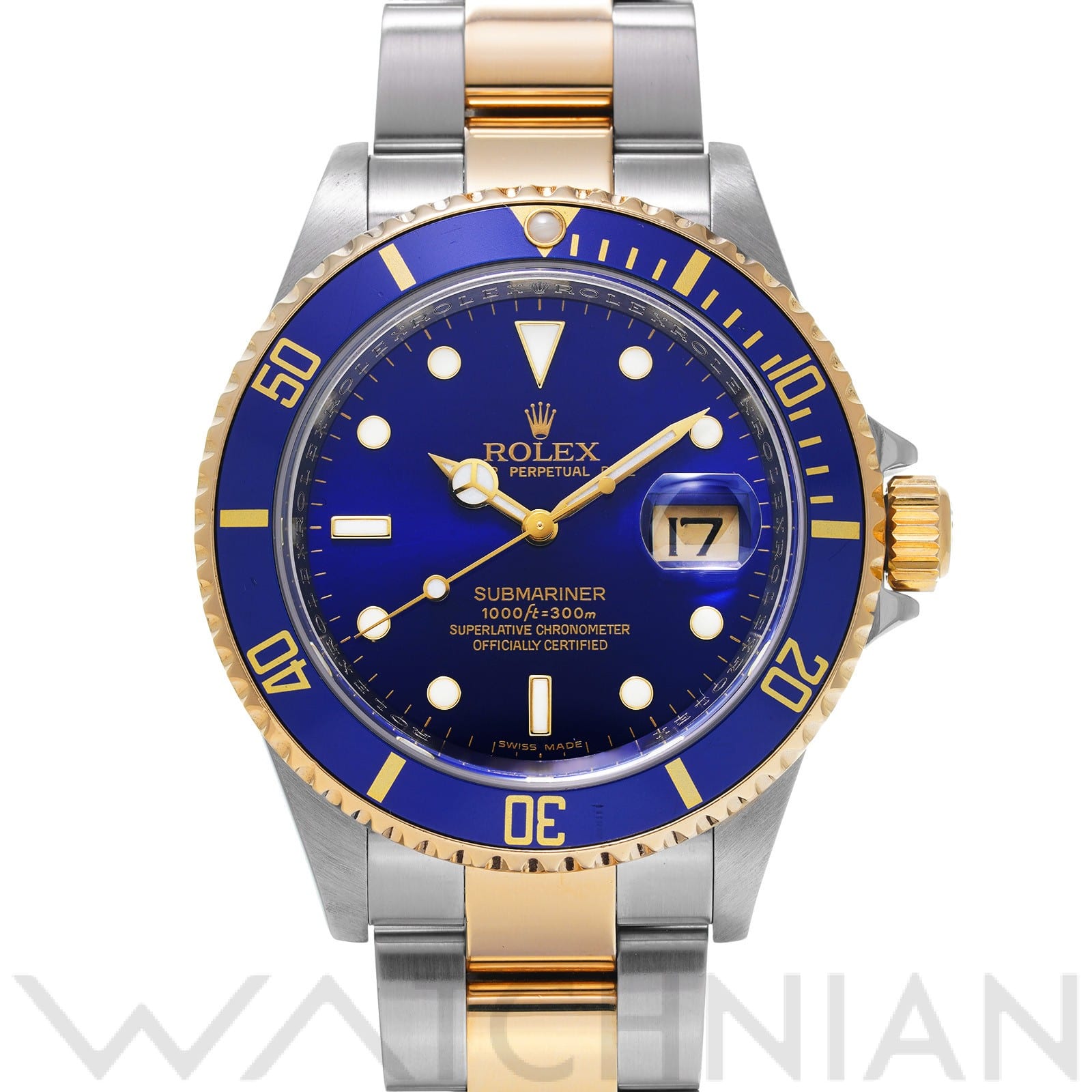 サブマリーナ デイト 16613 M番(2008年頃製造) ブルー ロレックス ROLEX メンズ 【中古】