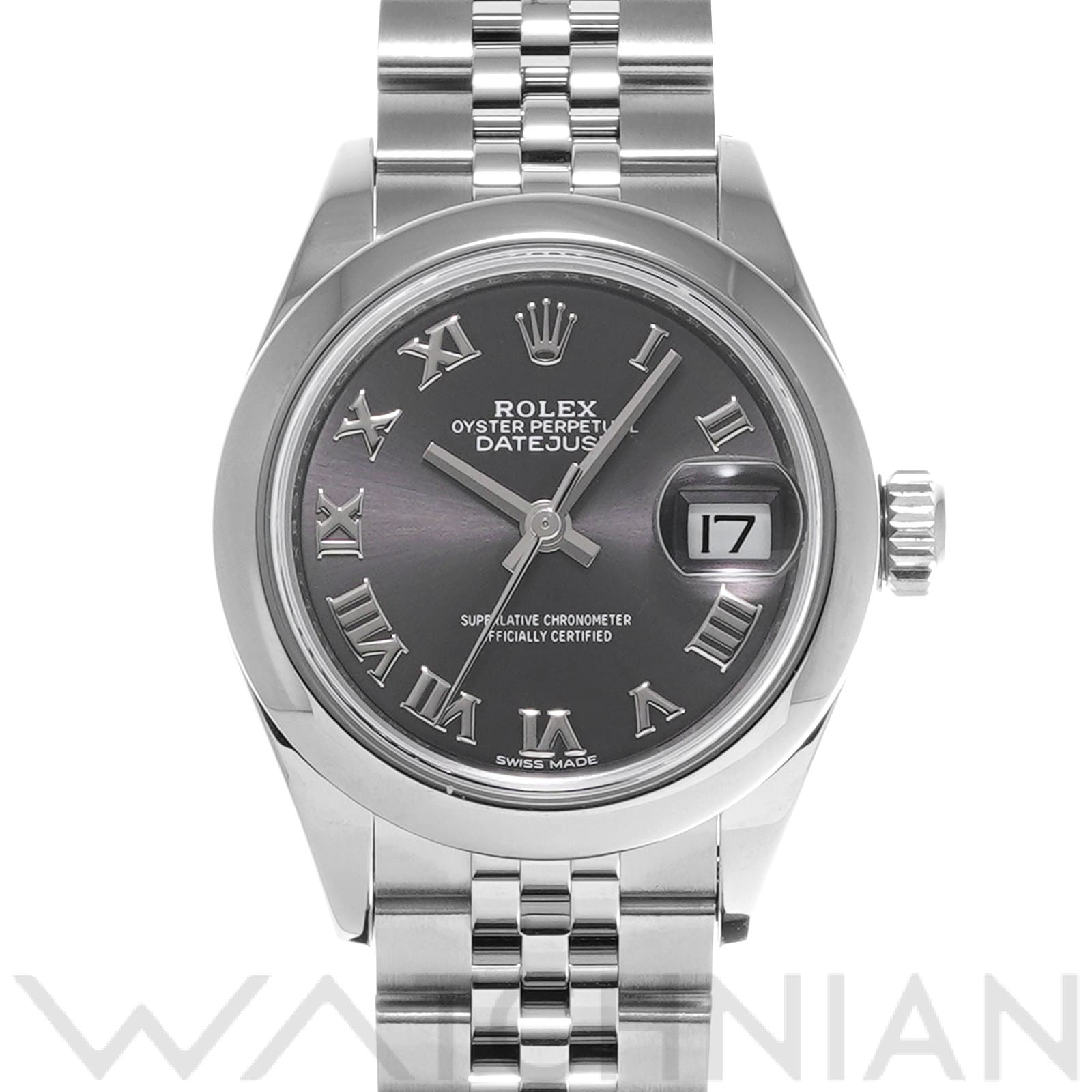 ロレックス レディ デイトジャスト 28 279160 ダークグレー レディース 時計 【中古】【wristwatch】