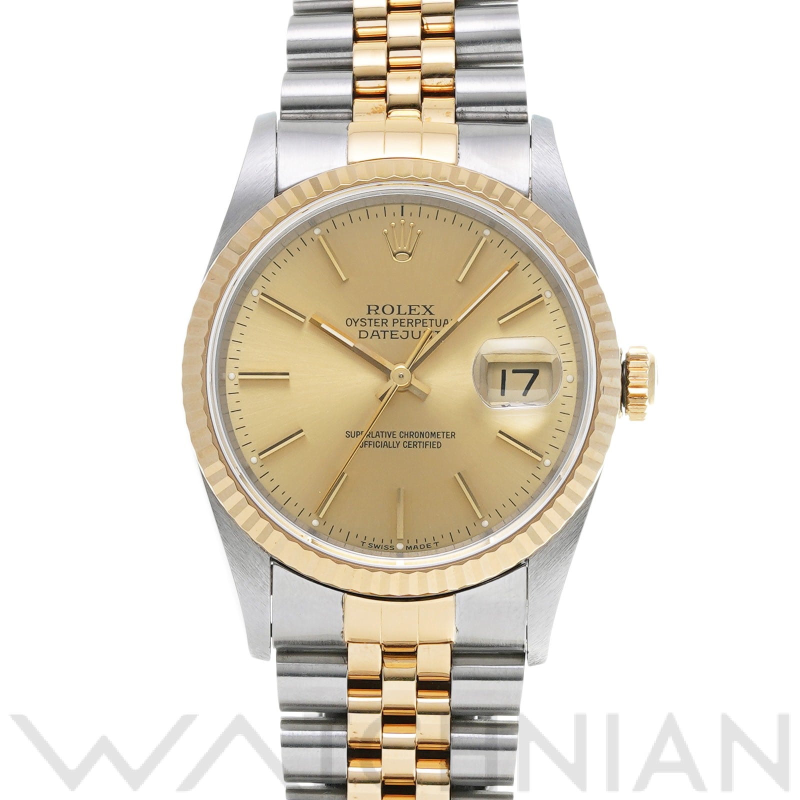 ロレックス デイトジャスト 16233 シャンパン メンズ 時計 【中古】【wristwatch】