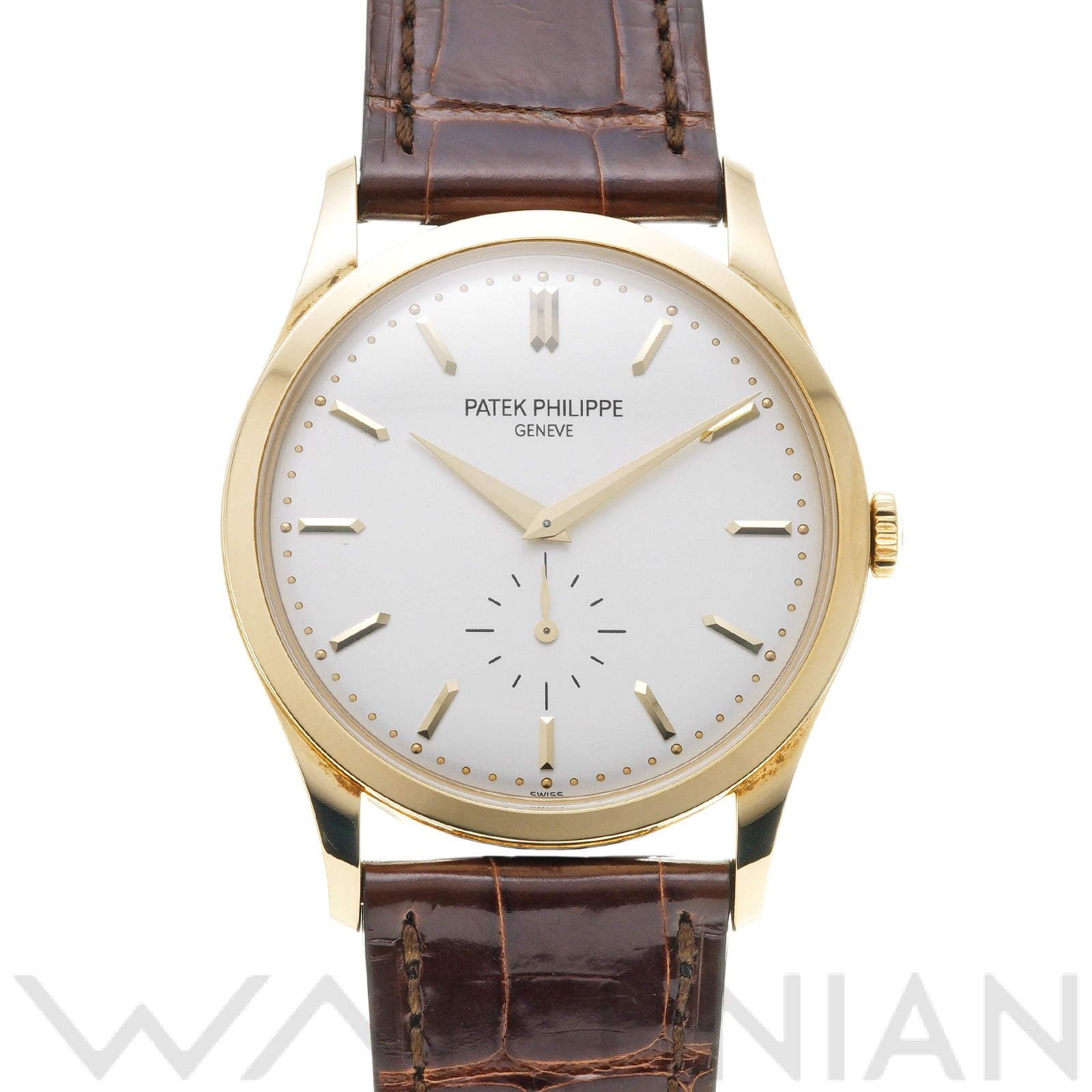 カラトラバ 5196J-001 シルバー パテックフィリップ PATEK PHILIPPE メンズ 【中古】