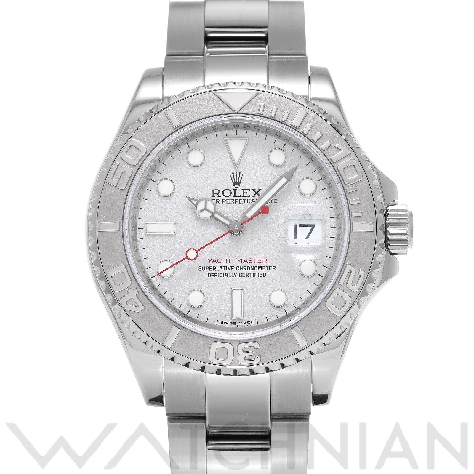 ヨットマスター ロレジウム 16622 Z番(2007年頃製造) グレー ロレックス ROLEX メンズ 【中古】