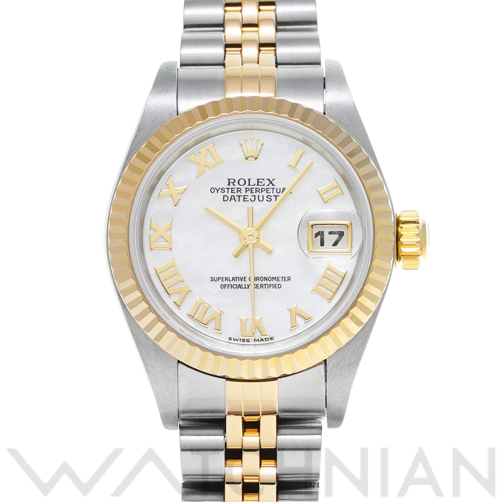 ロレックス デイトジャスト 79173NR ホワイトシェル レディース 時計 【中古】【wristwatch】