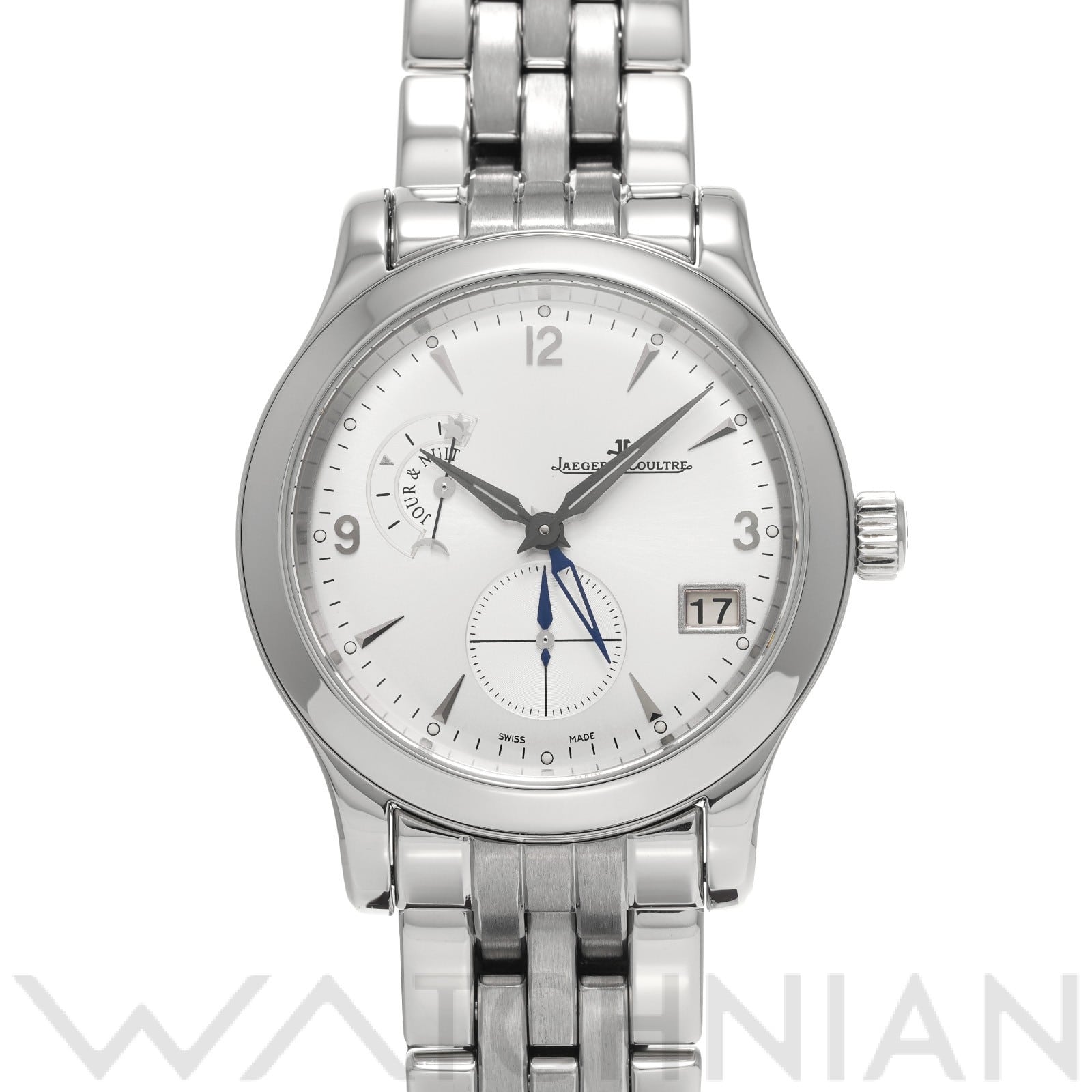 ジャガー ルクルト マスター ホームタイム Q1628120 シルバー メンズ 時計 【中古】【wristwatch】