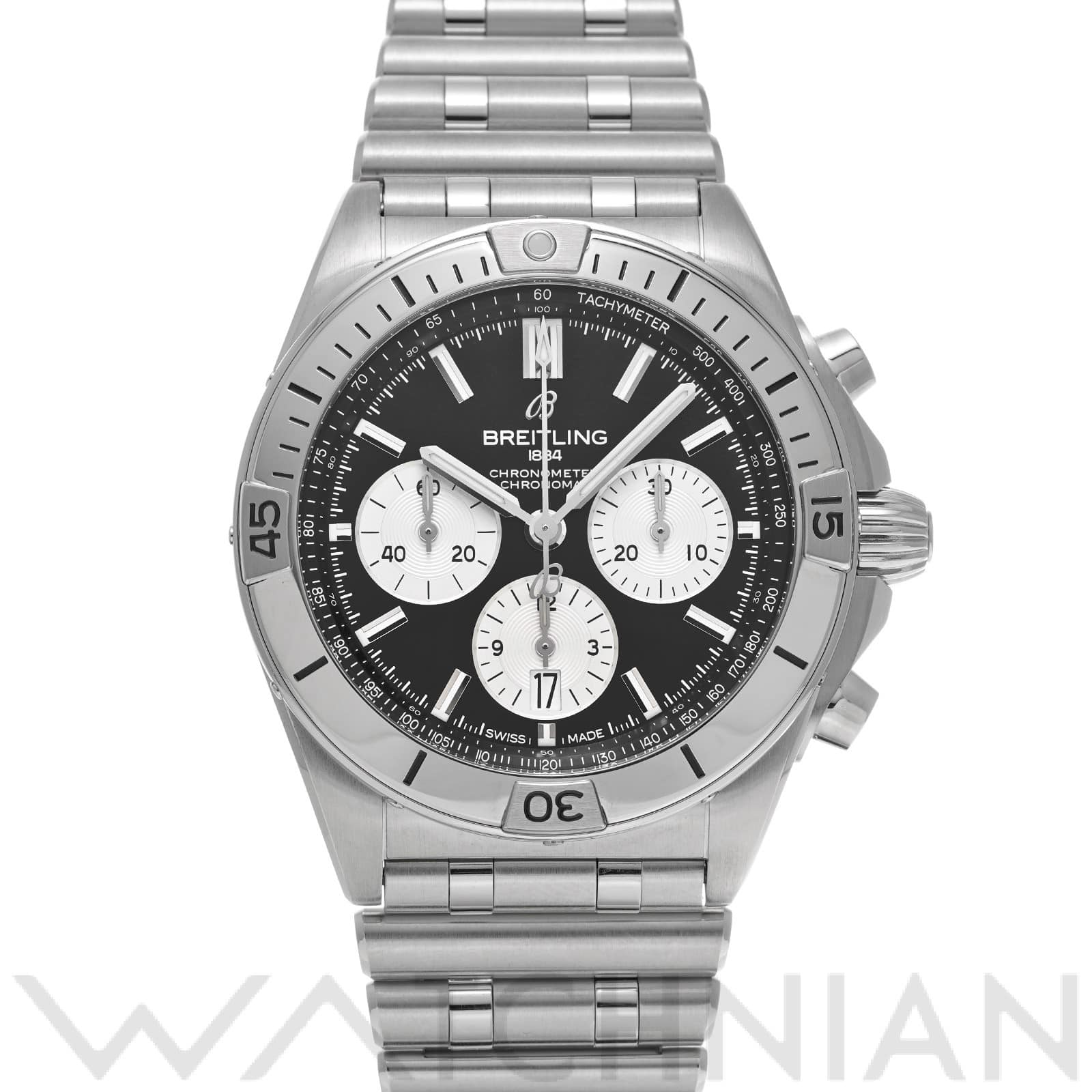 ブライトリング / BREITLING クロノマット B01 42 ジャパンエディション AB0134101B2A1 ブラック/シルバー メンズ 時計 【中古】【wristwatch】