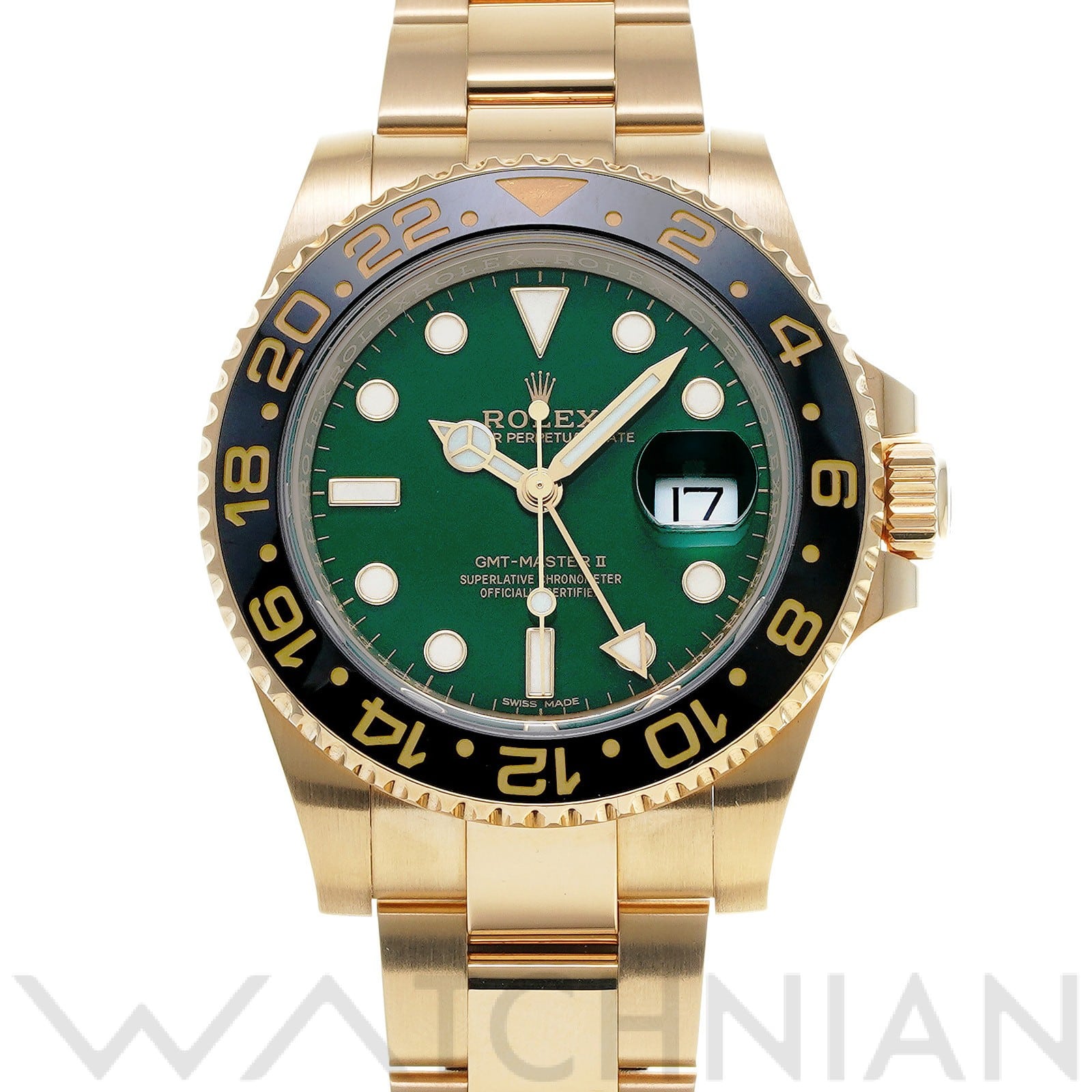 ロレックス GMTマスターII 116718LN グリーン メンズ 時計 【中古】【wristwatch】