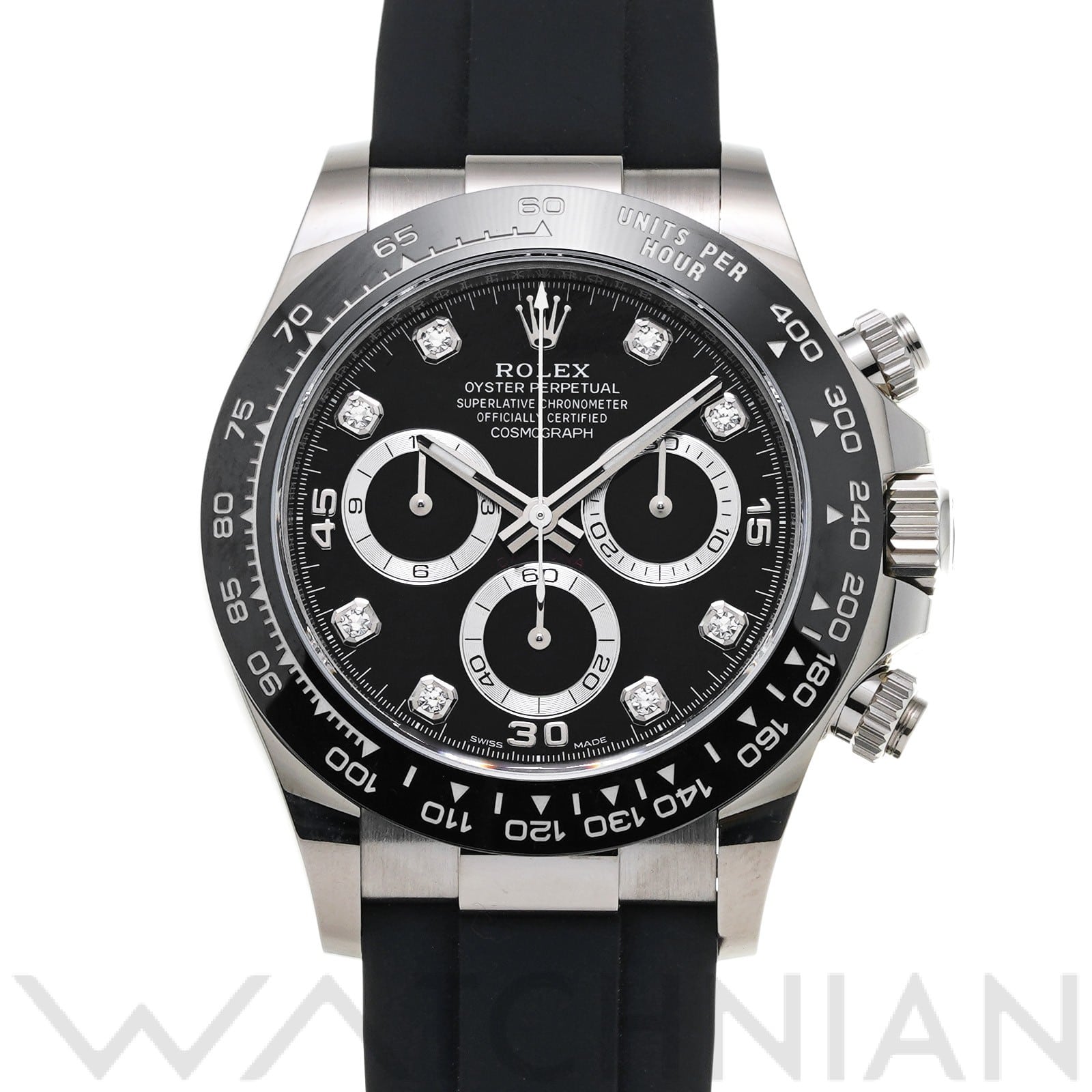 ロレックス コスモグラフ デイトナ 116519LNG ブラック/ダイヤモンド メンズ 時計 【中古】【wristwatch】