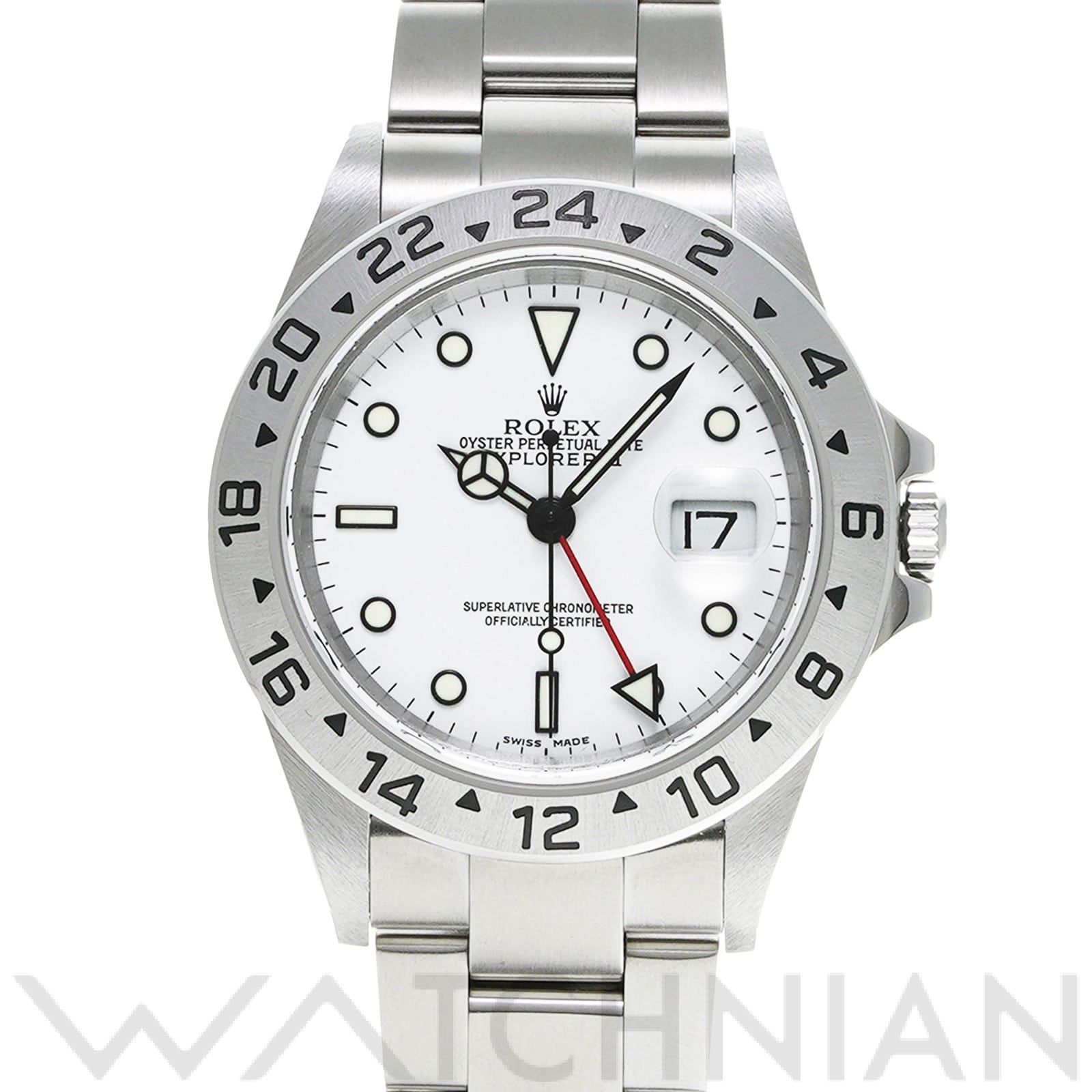 ロレックス エクスプローラーII 16570 ホワイト メンズ 時計 【中古】【wristwatch】