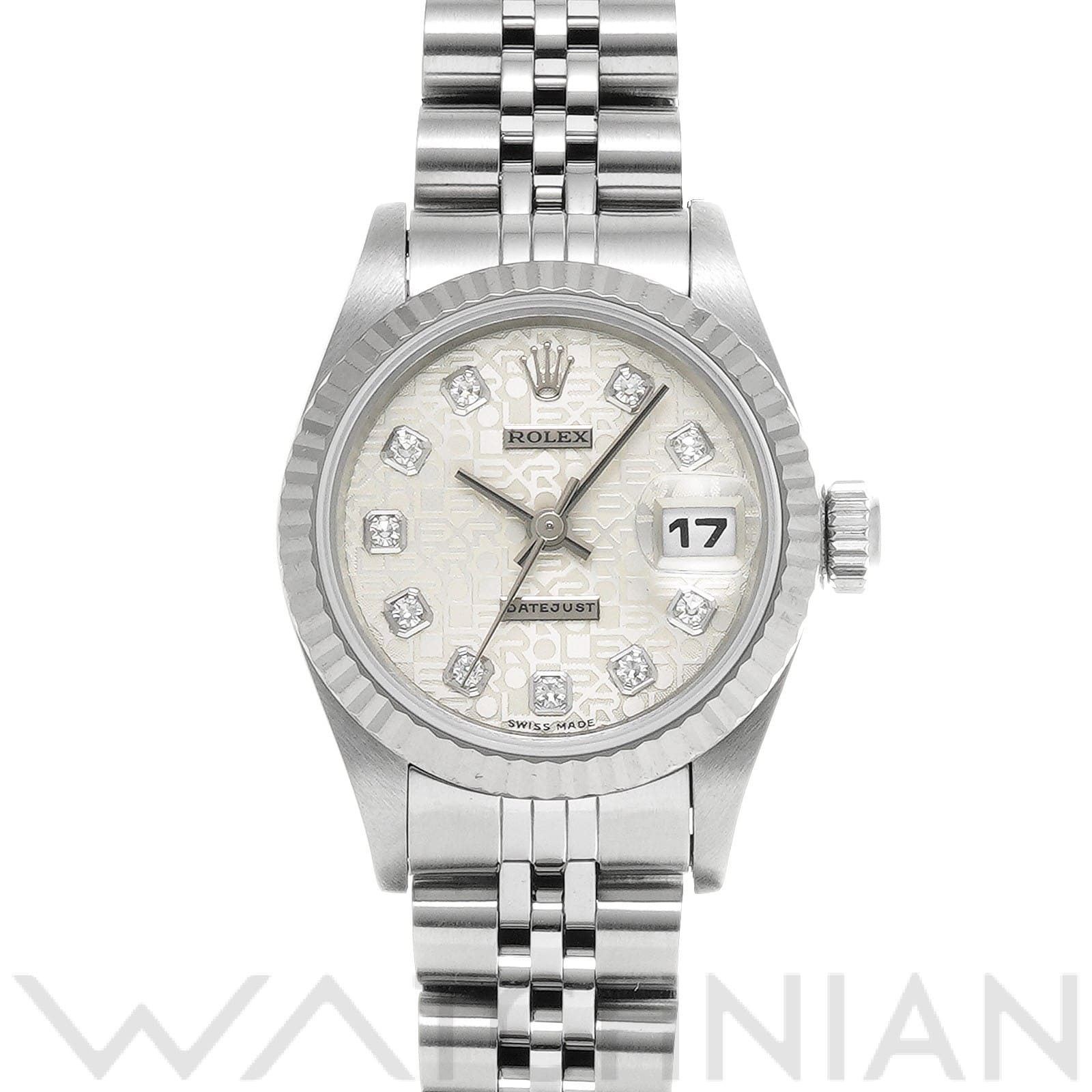 デイトジャスト 69174G W番(1994年頃製造) シルバーコンピュータ/ダイヤモンド ロレックス ROLEX レディース 【中古】