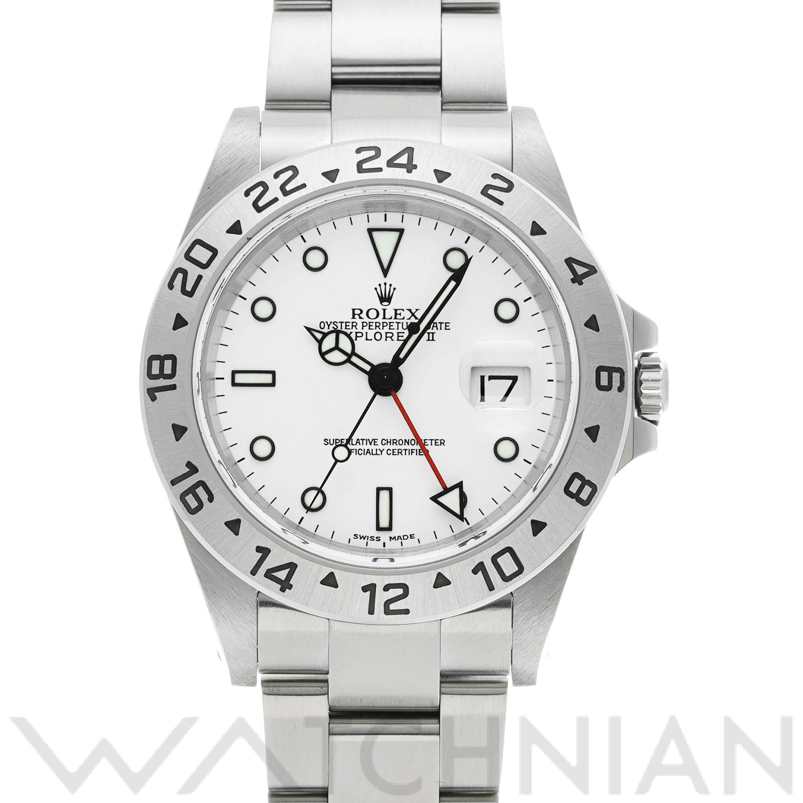 ロレックス エクスプローラーII 16570 ホワイト メンズ 時計 【中古】【wristwatch】