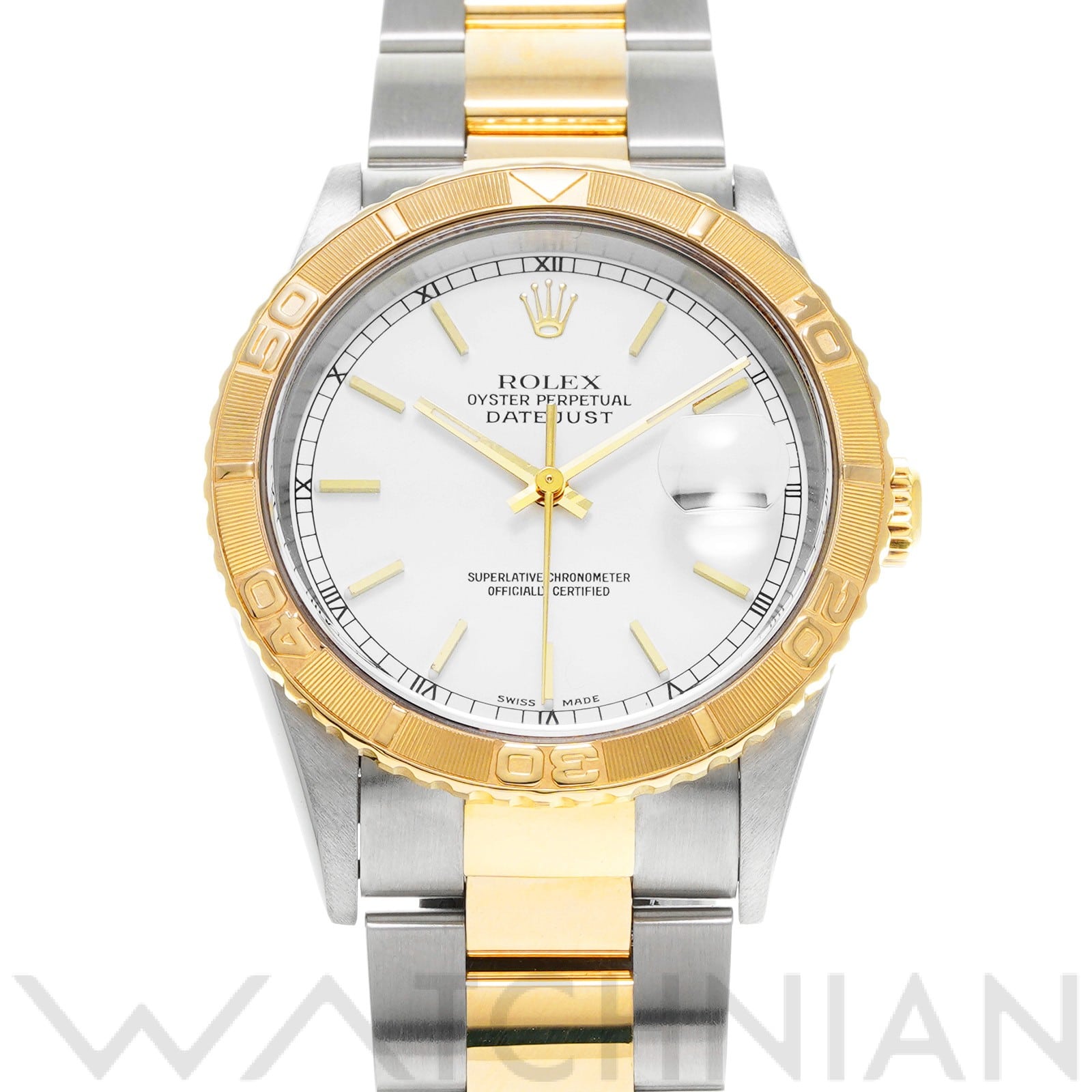 ロレックス デイトジャスト サンダーバード 16263 ホワイト メンズ 時計 【中古】【wristwatch】