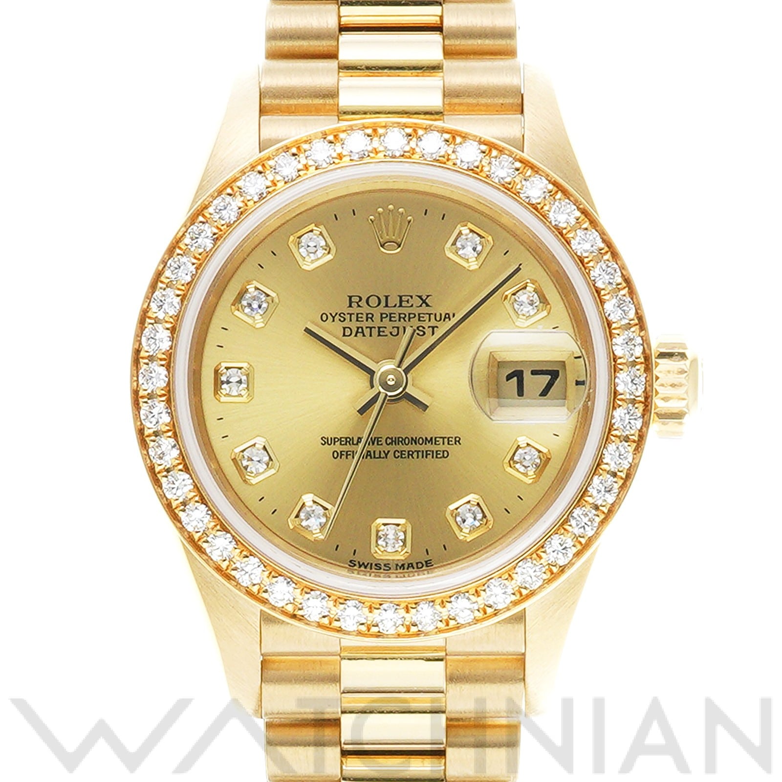 デイトジャスト 79138G A番(1999年頃製造) シャンパン/ダイヤモンド ロレックス ROLEX レディース 【中古】
