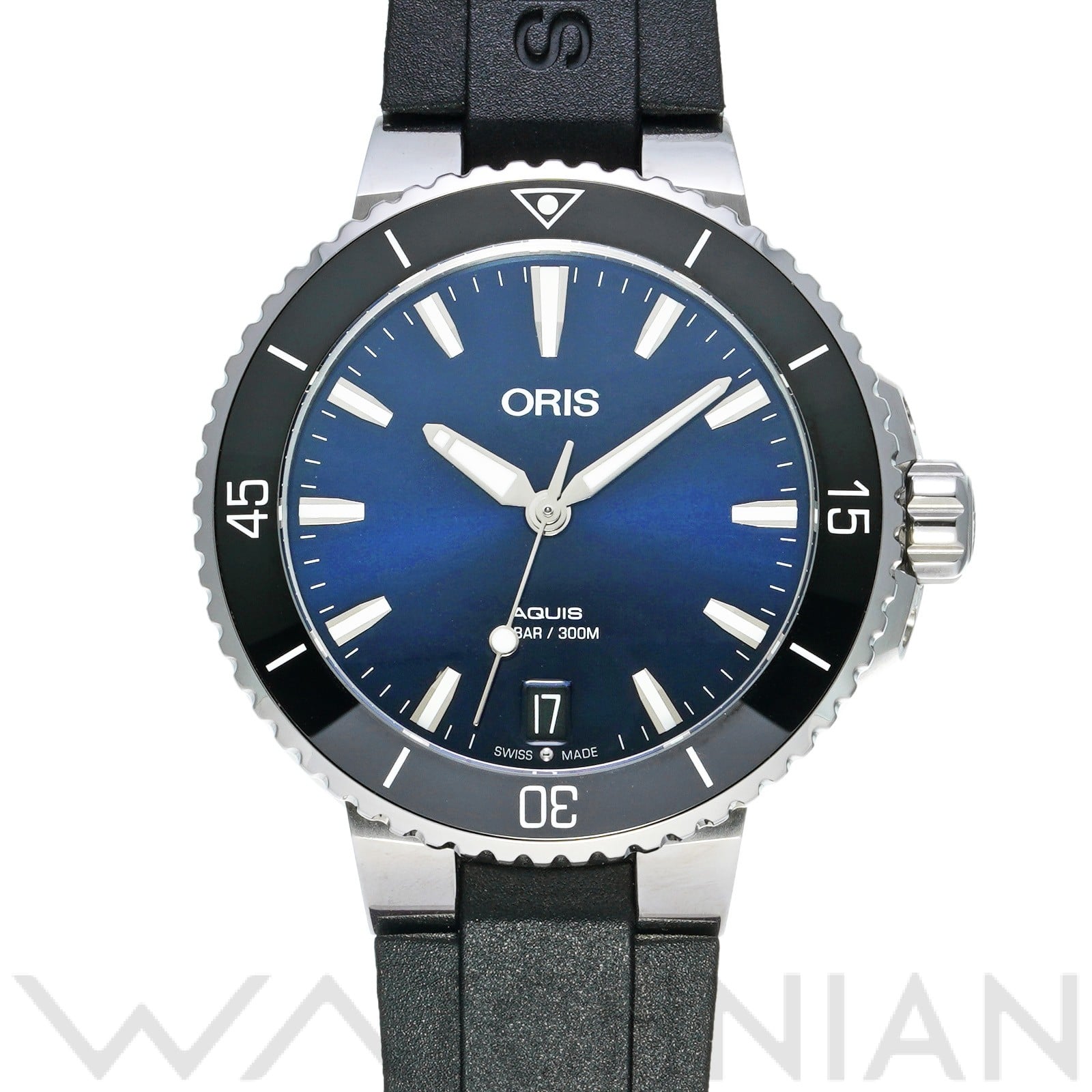 アクイス デイト 01 733 7731 4135-07 4 18 64FC ブルー オリス