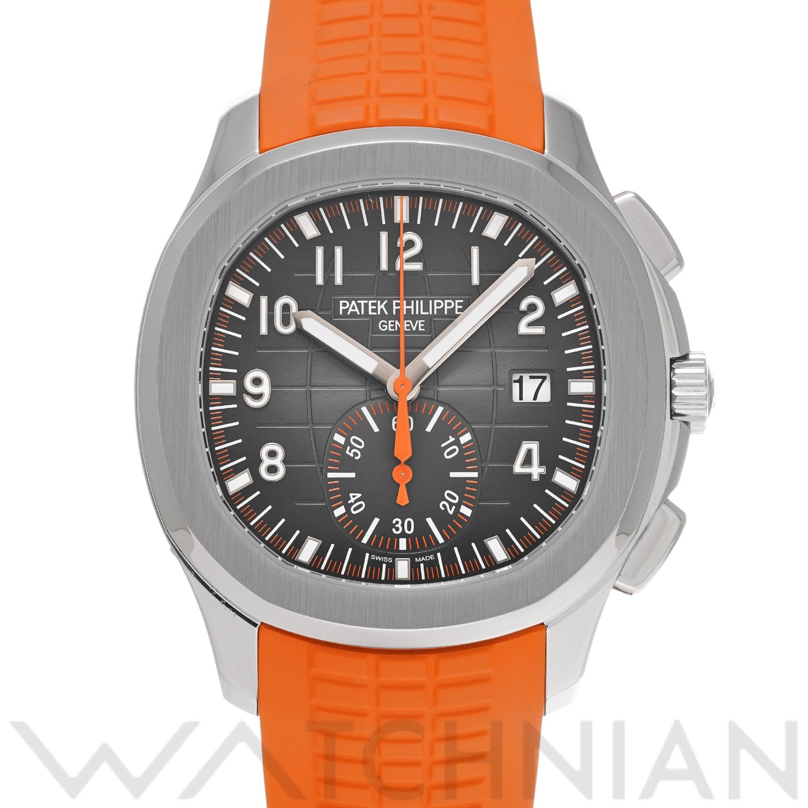 アクアノート クロノグラフ 5968A-001 ブラック・エンボス パテック フィリップ PATEK PHILIPPE メンズ 【中古】