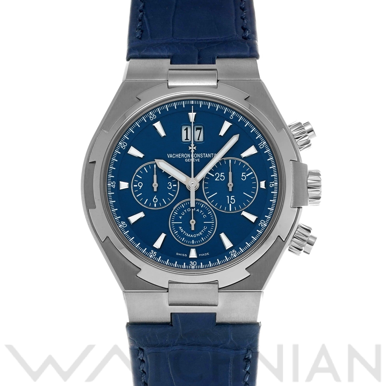 ヴァシュロン コンスタンタン オーバーシーズ クロノグラフ 49150/000A-9745 ブルー メンズ 時計 【中古】【wristwatch】