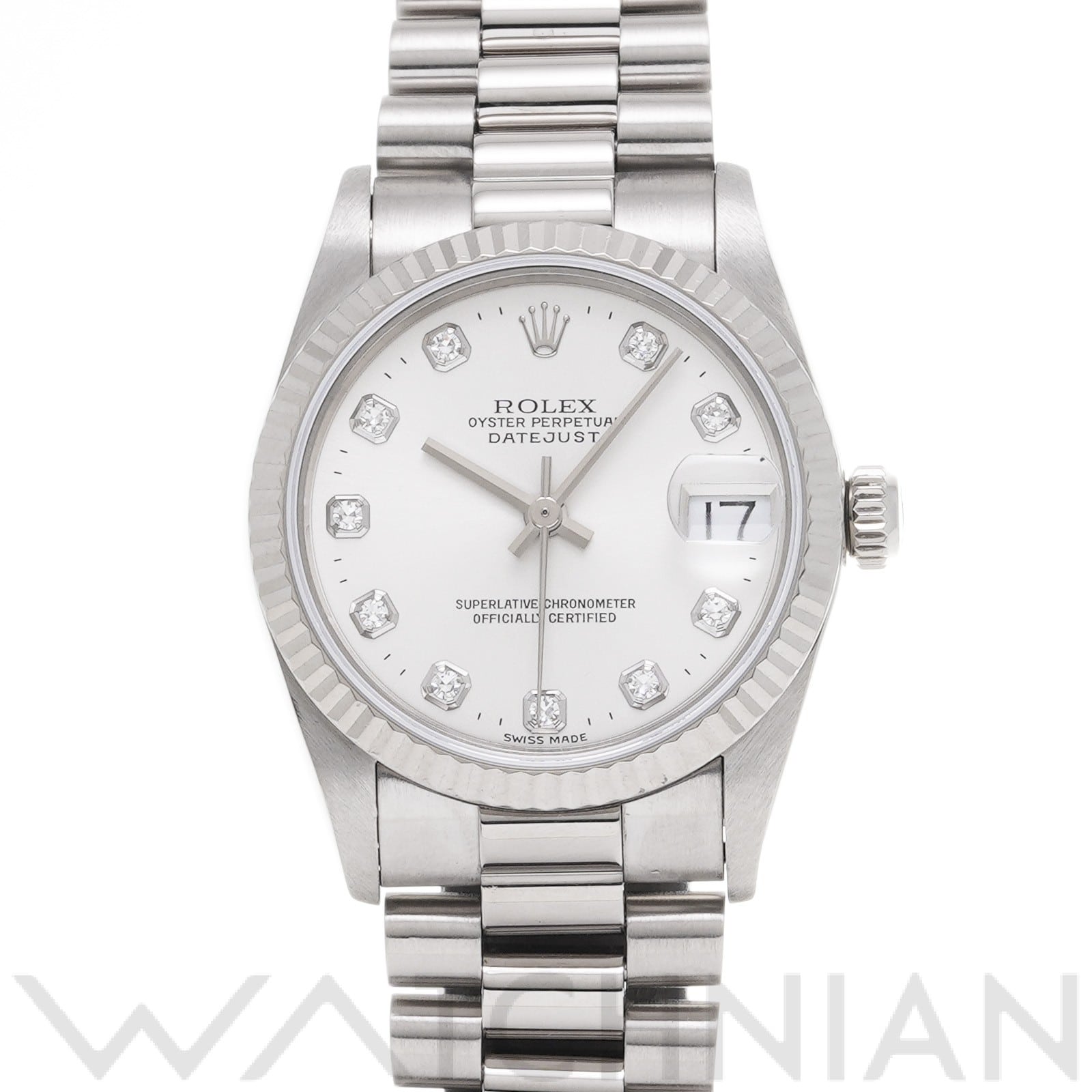 ロレックス デイトジャスト 31 68279G シルバー/ダイヤモンド ユニセックス 時計 【中古】【wristwatch】