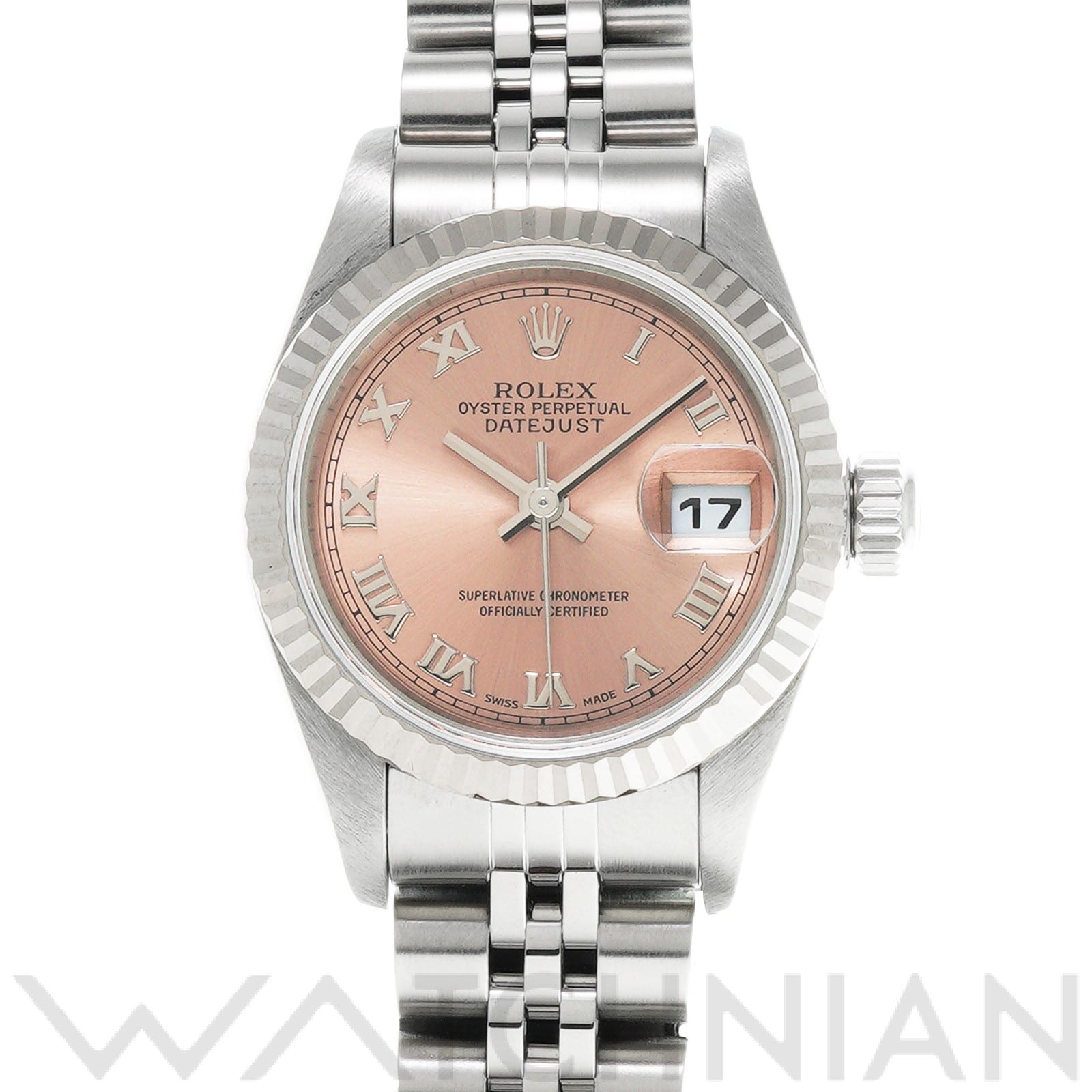 ロレックス デイトジャスト 79174 ピンク レディース 時計 【中古】【wristwatch】