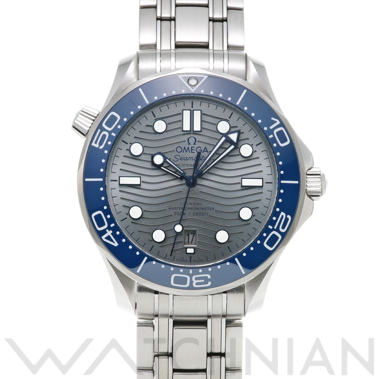 オメガ / OMEGA シーマスター ダイバー300 コーアクシャル マスタークロノメーター 210.30.42.20.06.001 グレー メンズ 時計 【中古】【wristwatch】