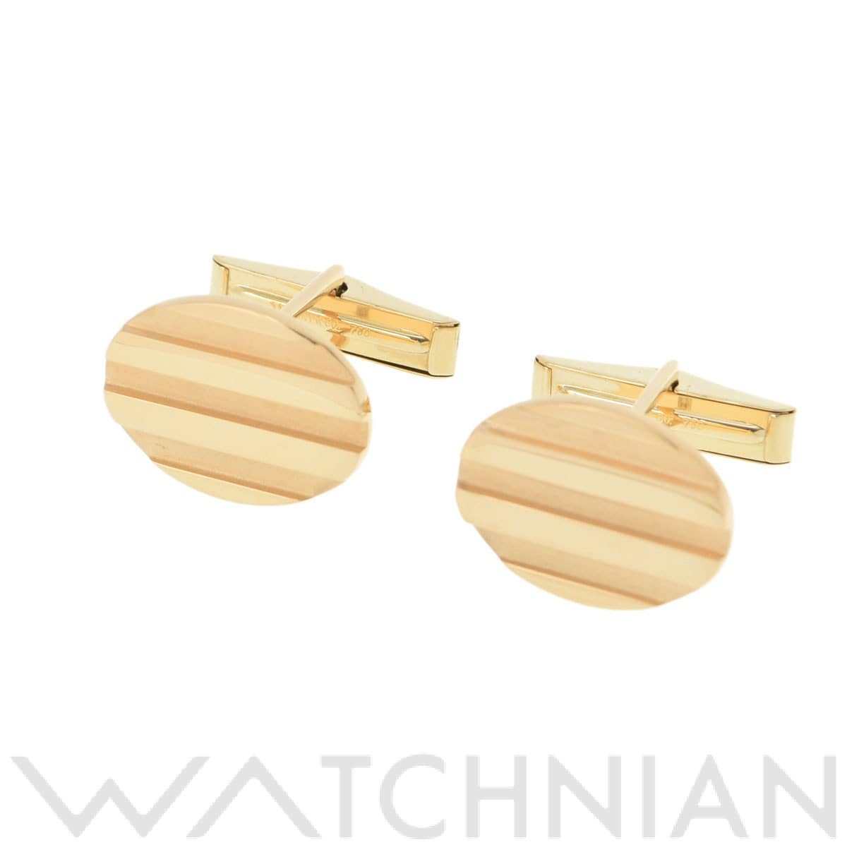 ティファニー ストライプ ゴールド K18イエローゴールド YG メンズ ジュエリー 【中古】【jewelry】