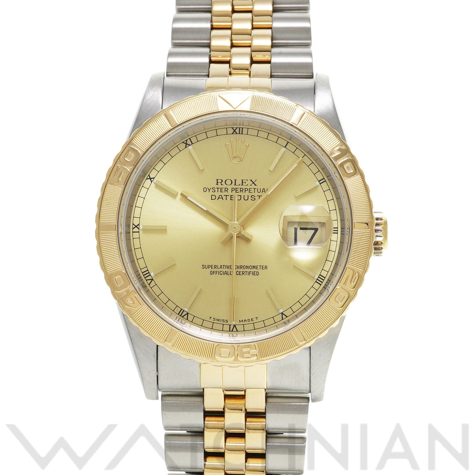 ロレックス デイトジャスト 36 サンダーバード 16263 シャンパン メンズ 時計 【中古】【wristwatch】