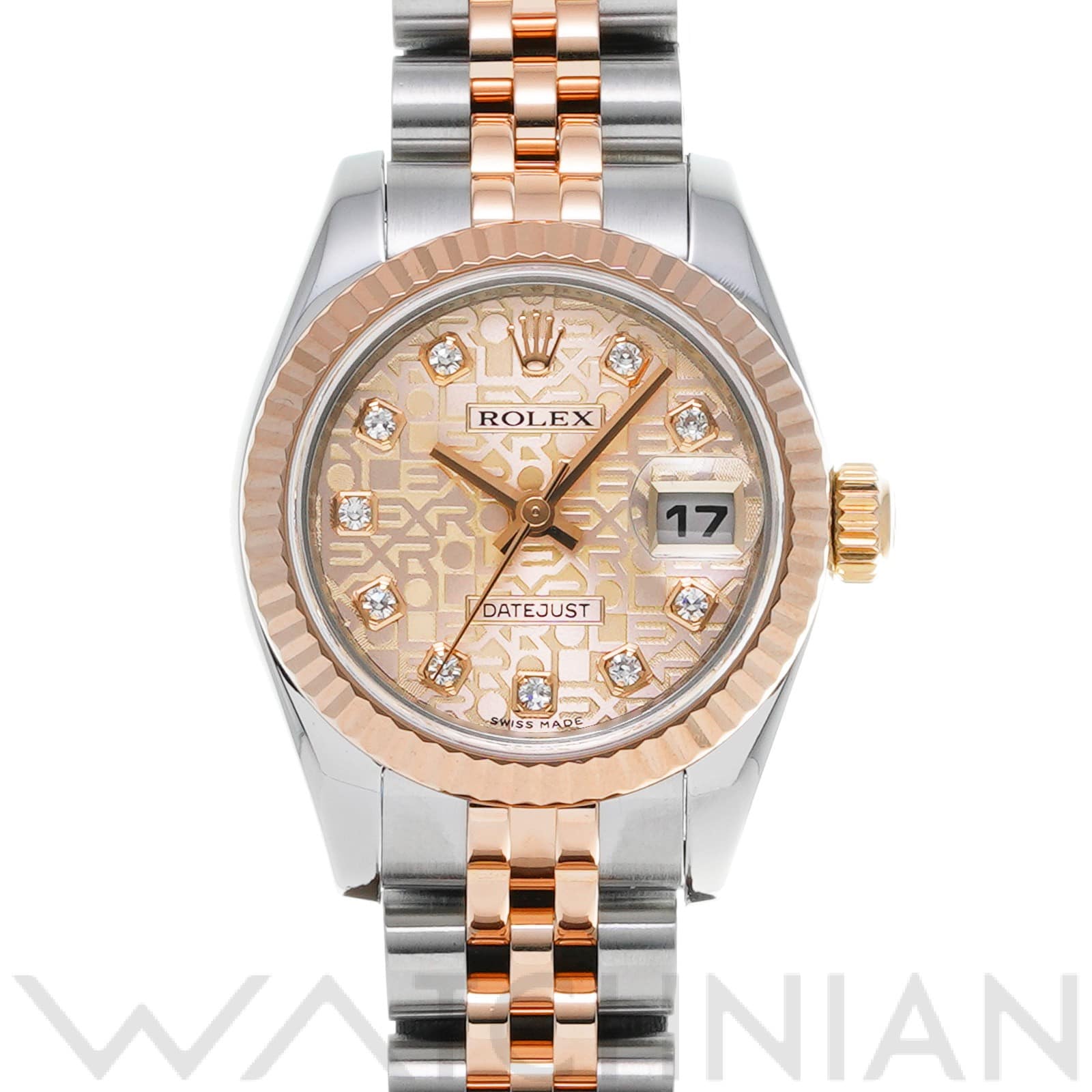 ロレックス レディ デイトジャスト 26 179171G ピンクコンピュータ/ダイヤモンド レディース 時計 【中古】【wristwatch】
