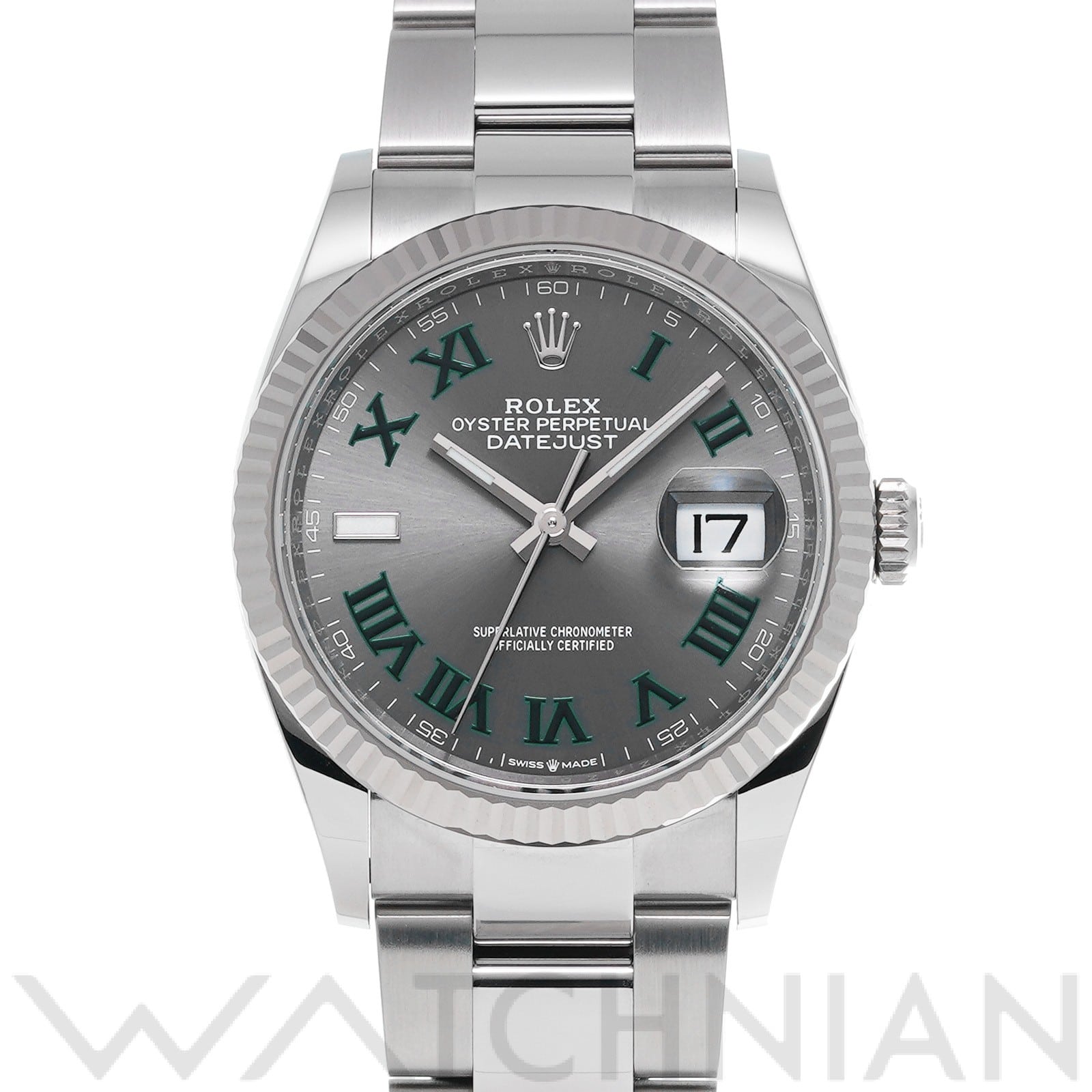 ロレックス デイトジャスト 36 126234 スレート メンズ 時計 【中古】【wristwatch】