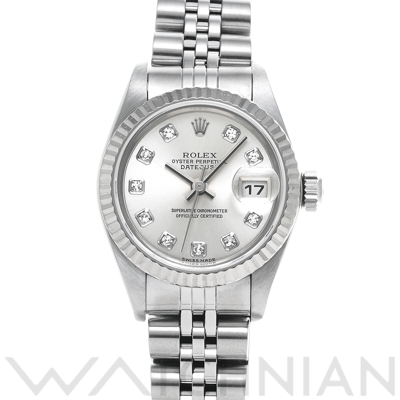 ロレックス デイトジャスト 79174G シルバー/ダイヤモンド レディース 時計 【中古】【wristwatch】