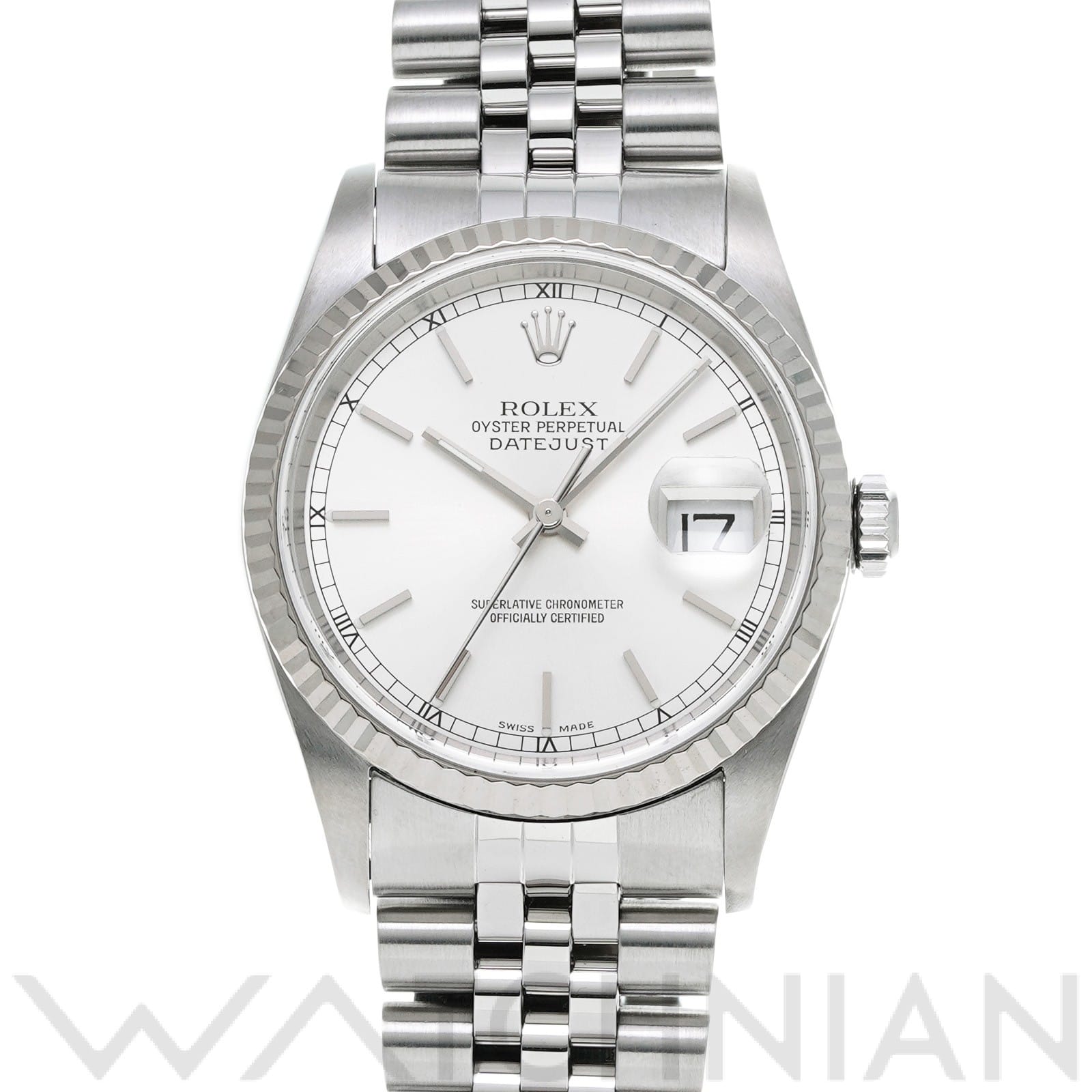 ロレックス デイトジャスト 16234 シルバー メンズ 時計 【中古】【wristwatch】