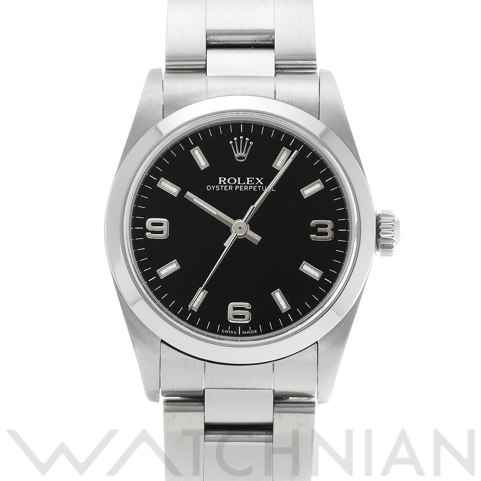 オイスターパーペチュアル 77080 K番(2001年頃製造) ブラック ロレックス ROLEX ユニセックス 【中古】