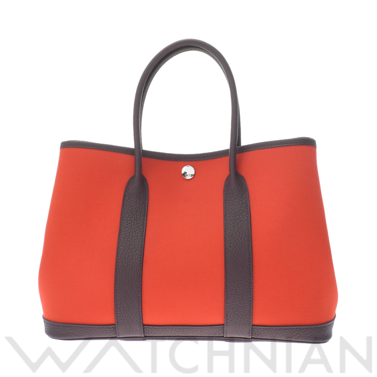 エルメス / HERMES ガーデンパーティ TPM オレンジ系/ ルージュセリエ/パラジウム金具 トワルオフィシエ/ネゴンダ レディース バッグ 【未使用】【bag】