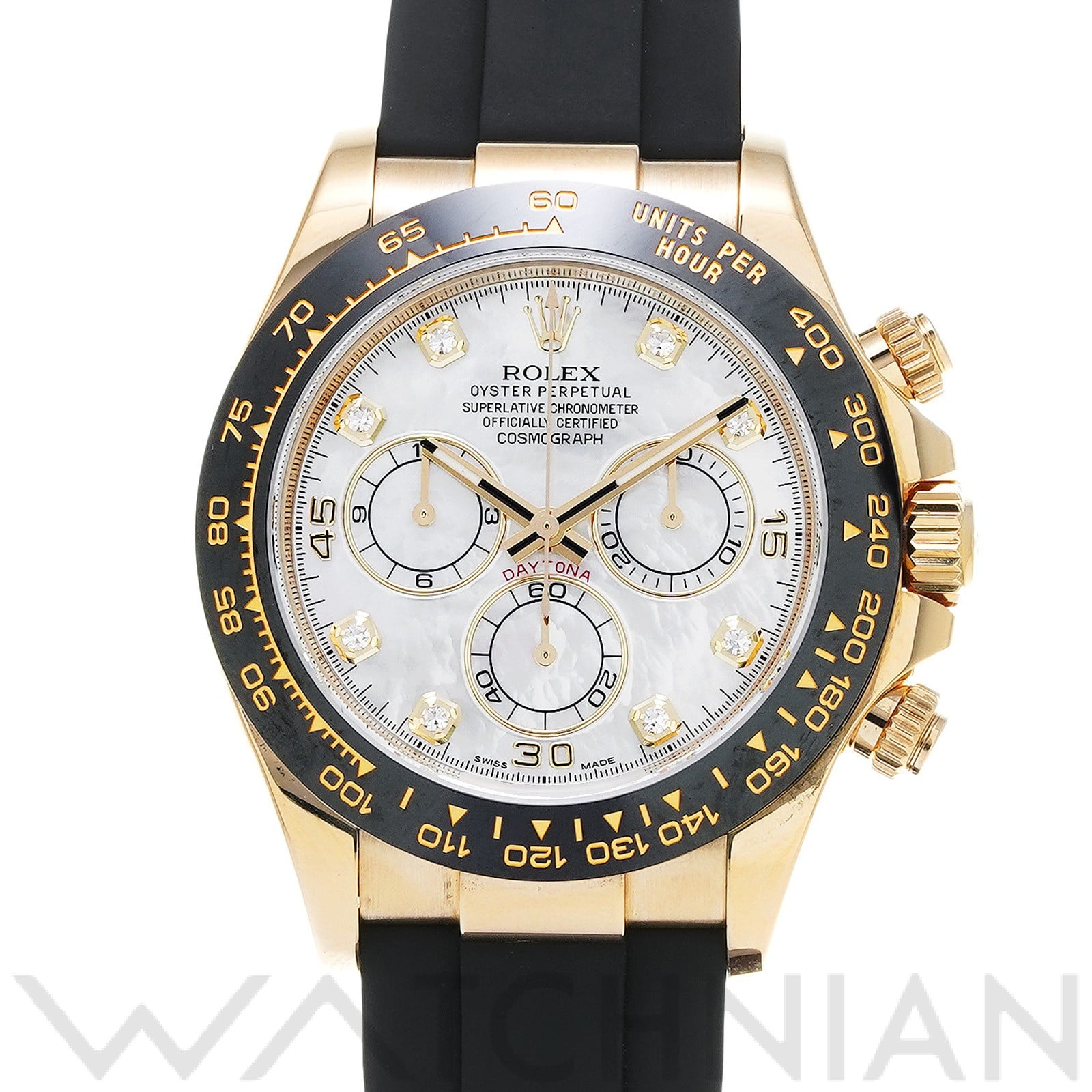 ロレックス コスモグラフ デイトナ 116518LNNG ホワイトシェル/ダイヤモンド メンズ 時計 【中古】【wristwatch】