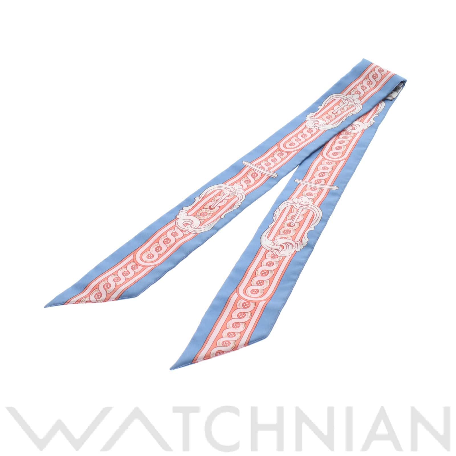 エルメス / HERMES ツイリー BRIDE DE COUR ブルー シルク100％ レディース 【新品】【other】