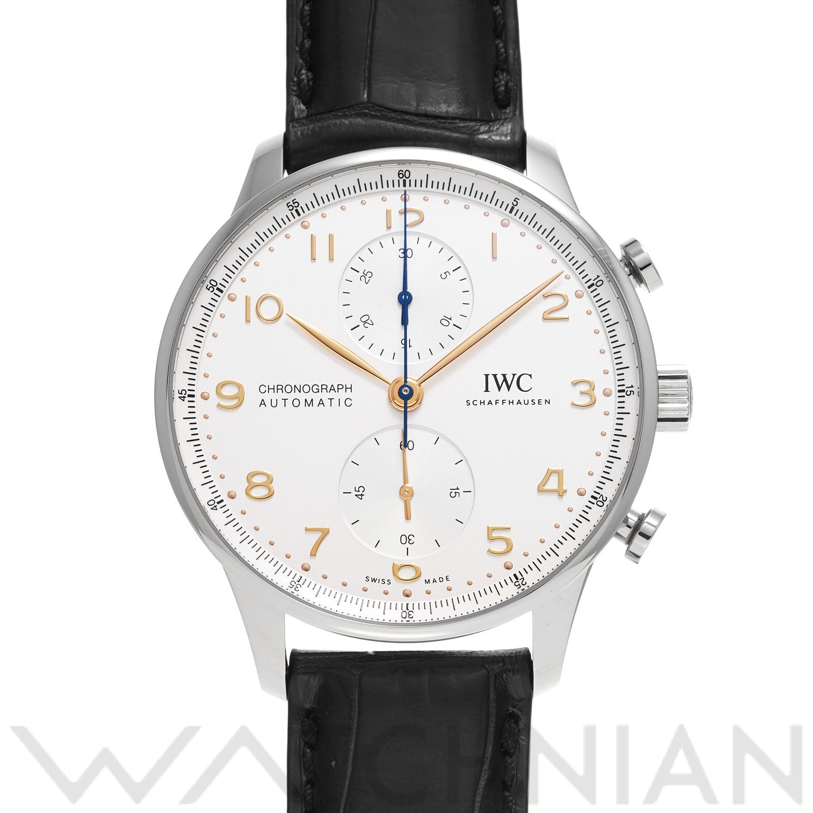 ポルトギーゼ クロノグラフ IW371604 シルバー インターナショナルウォッチカンパニー IWC メンズ 【中古】