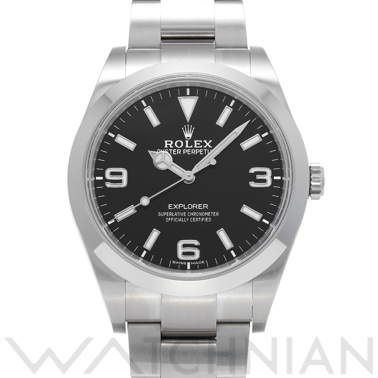 ロレックス エクスプローラー 214270 ブラック メンズ 時計 【中古】【wristwatch】