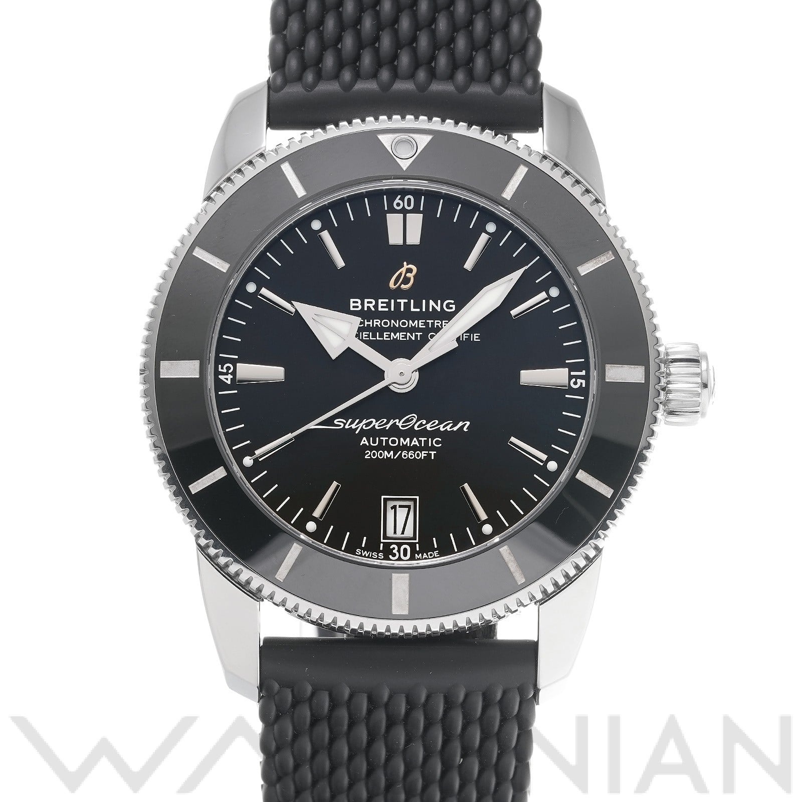 スーパーオーシャン ヘリテージ B20 オートマチック 42 AB2010121B1A1 ブラック ブライトリング BREITLING メンズ 【中古】