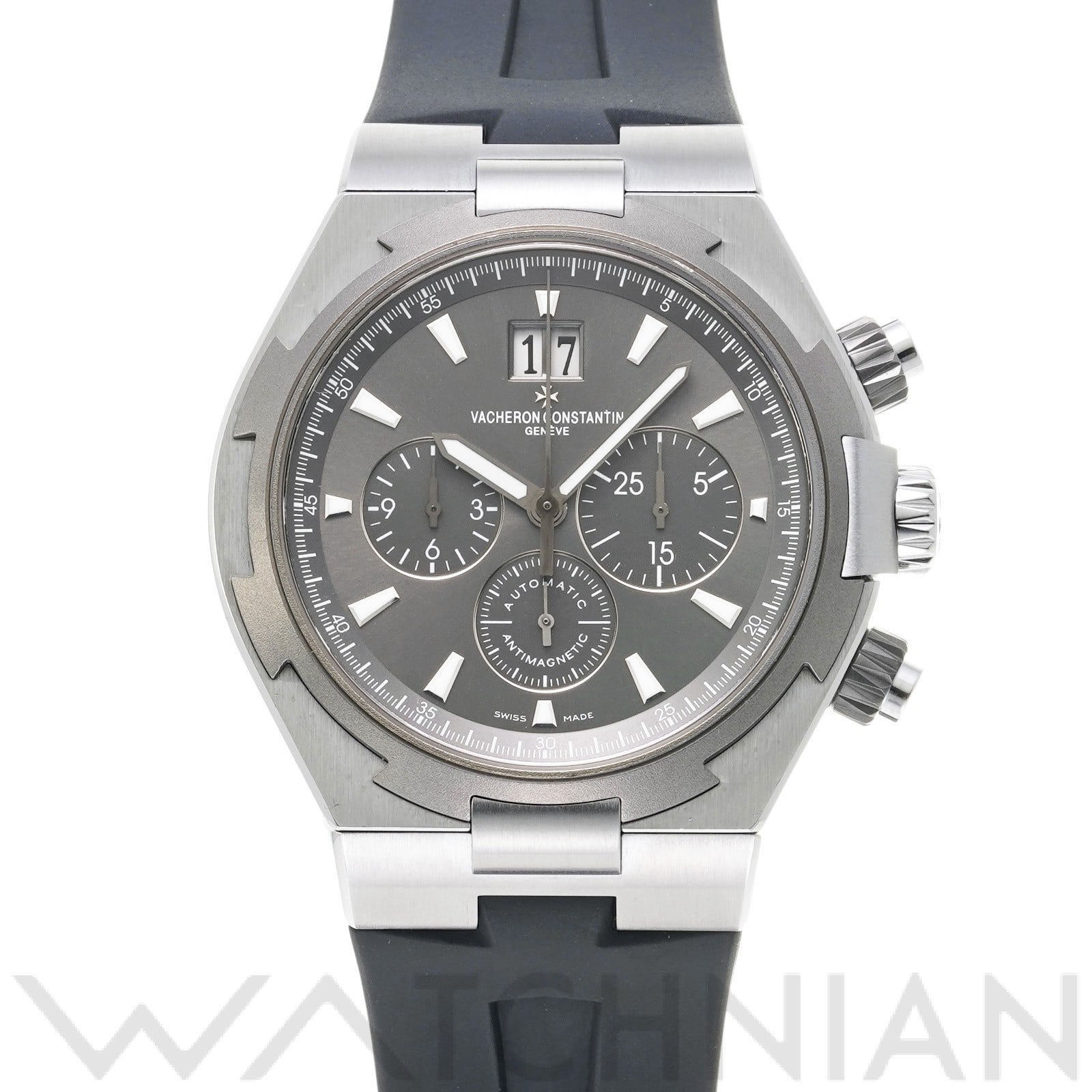 オーバーシーズ クロノグラフ 49150/000W-9501 グレー ヴァシュロン コンスタンタン VACHERON CONSTANTIN メンズ 【中古】