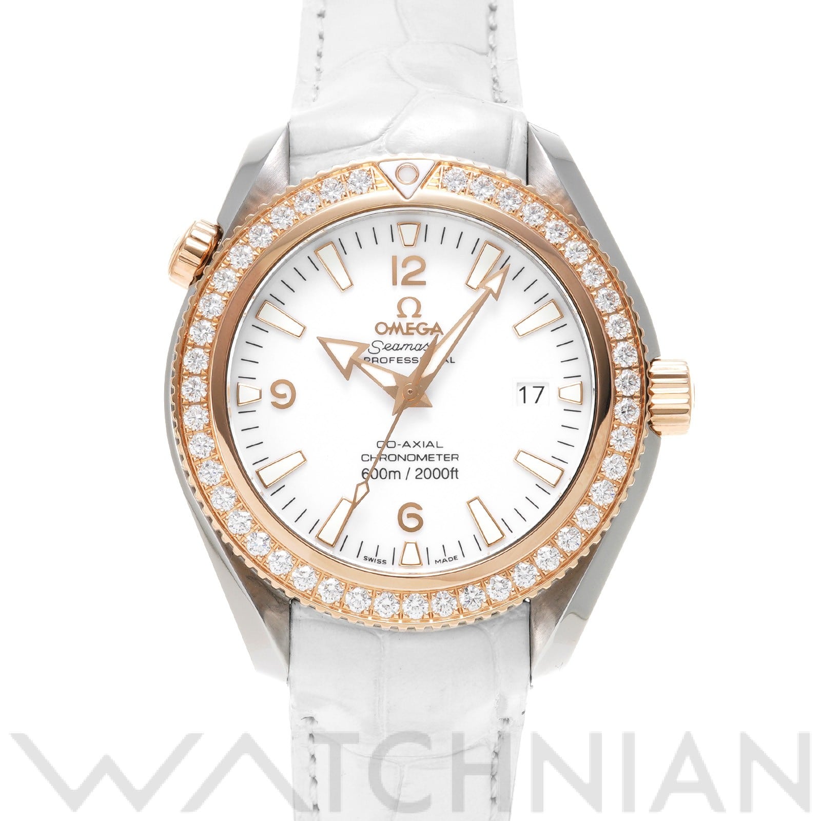 オメガ / OMEGA シーマスター プラネットオーシャン 600 コーアクシャル 222.28.42.20.04.001 ホワイト メンズ 時計 【中古】【wristwatch】