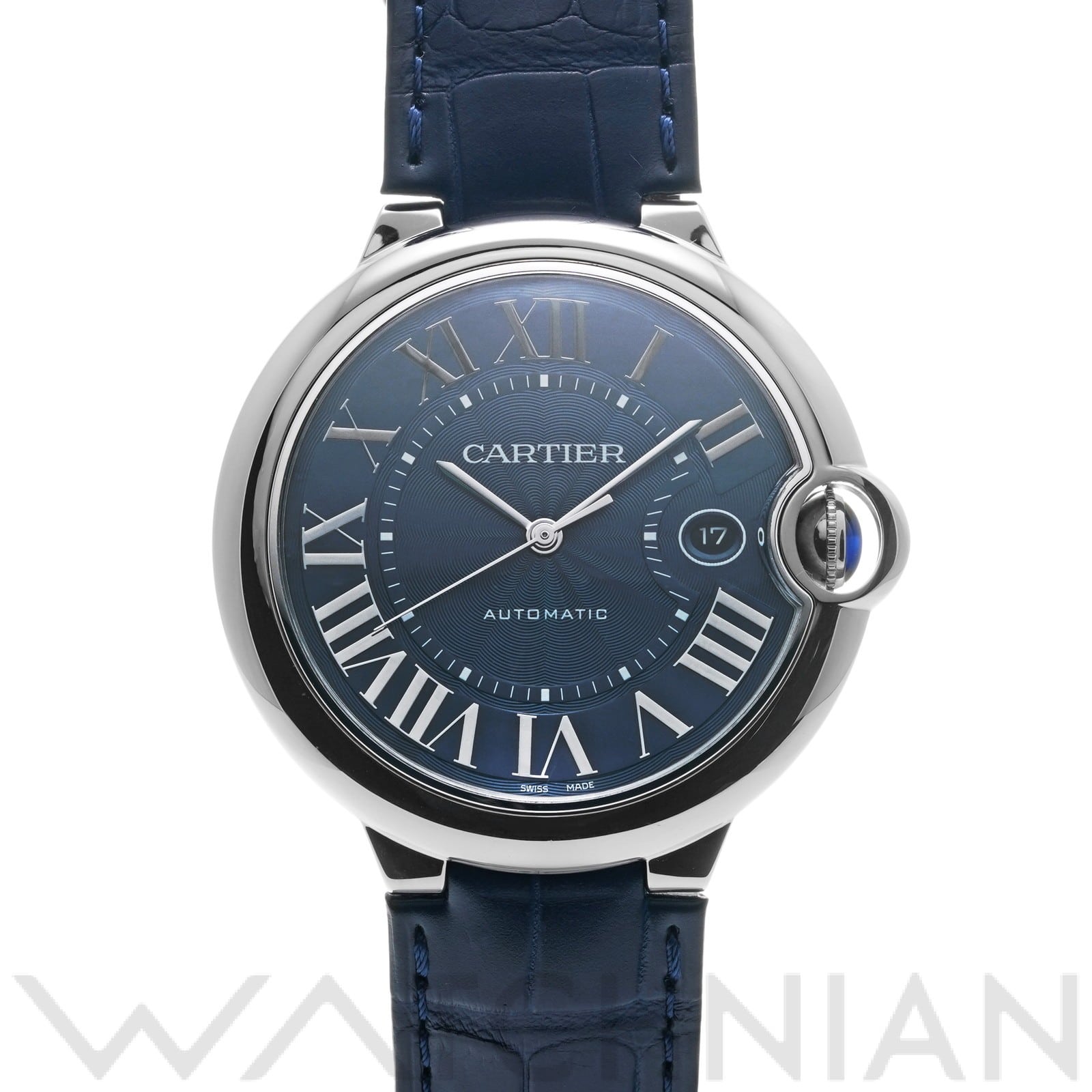 バロンブルー ドゥ カルティエ 42mm WSBB0025 ブルー カルティエ CARTIER メンズ 【中古】