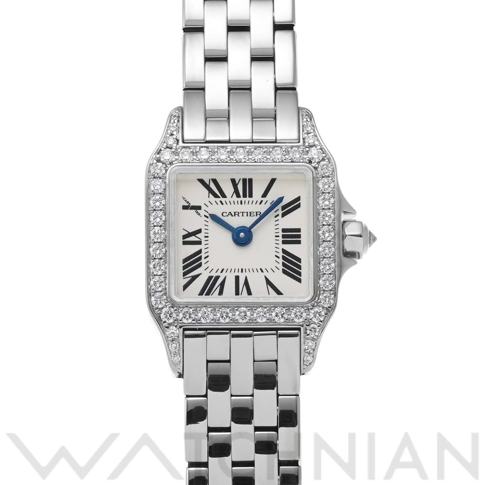 カルティエ / CARTIER サントス ドゥモワゼル SM WF9003Y8 シルバー レディース 時計 【中古】【wristwatch】