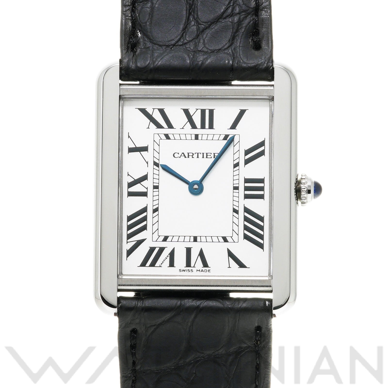 タンク ソロ LM W5200003 シルバー カルティエ CARTIER メンズ 【中古】