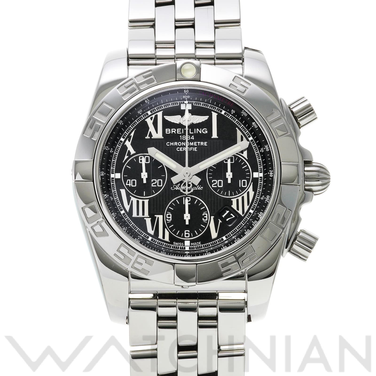 ブライトリング / BREITLING クロノマット 44 A011B56PA ブラック メンズ 時計 【中古】【wristwatch】