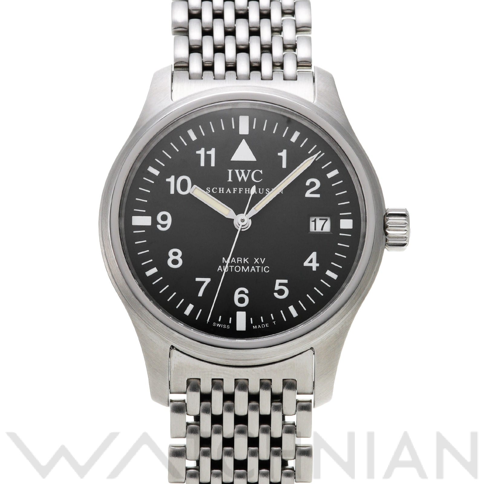 IWC パイロットウォッチ マークXV IW325307 ブラック メンズ 時計 【中古】【wristwatch】