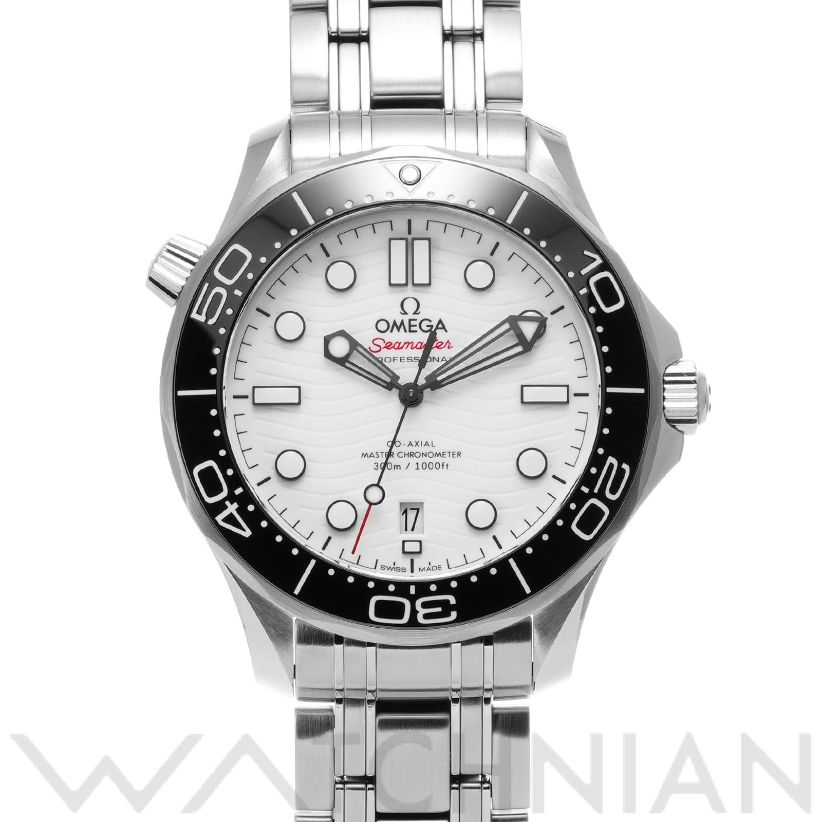 オメガ / OMEGA シーマスター ダイバー300 コーアクシャル マスタークロノメーター 210.30.42.20.04.001 ホワイト メンズ 時計 【中古】【wristwatch】