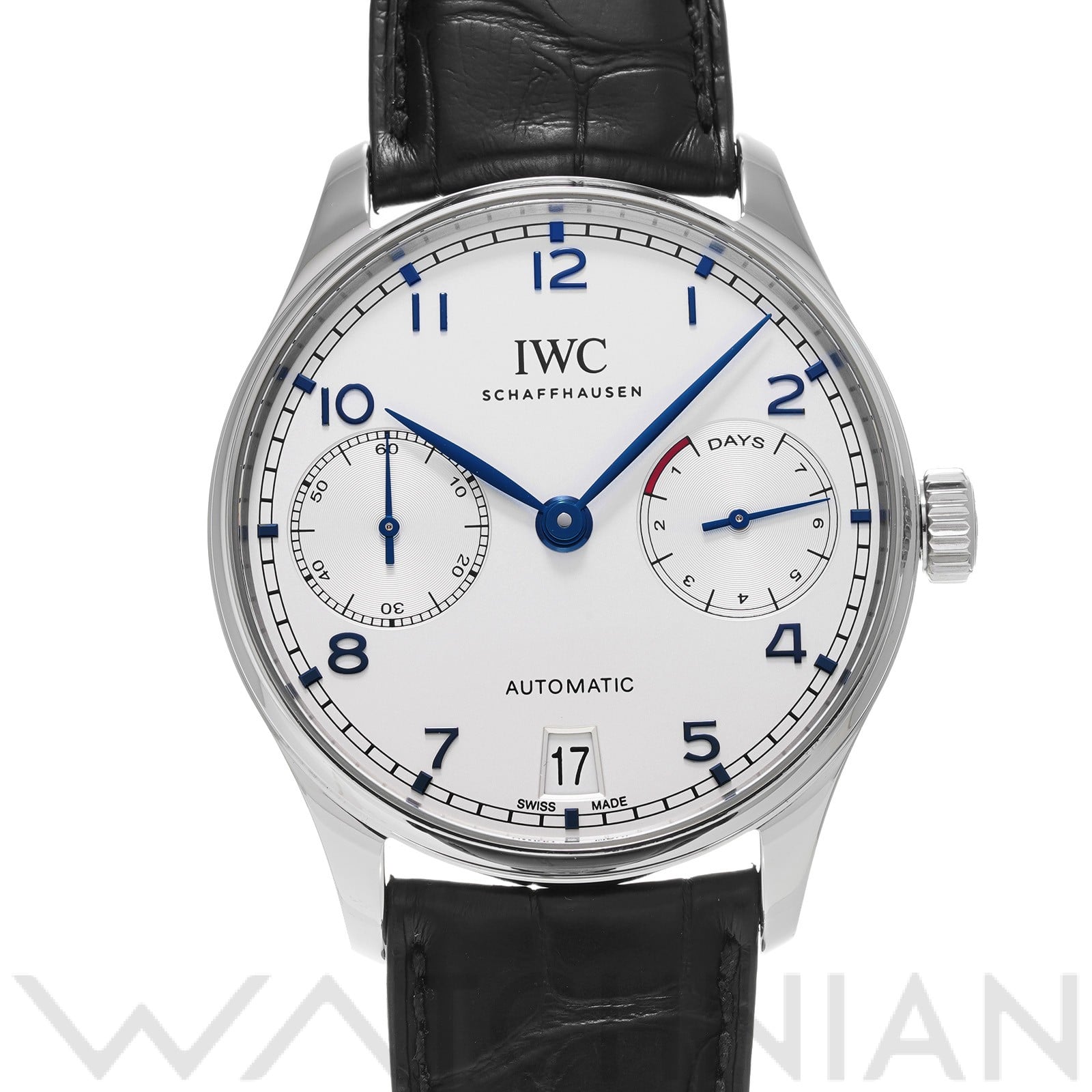 ポルトギーゼ オートマティック 7デイズ IW500705 シルバー インターナショナルウォッチカンパニー IWC メンズ 【中古】